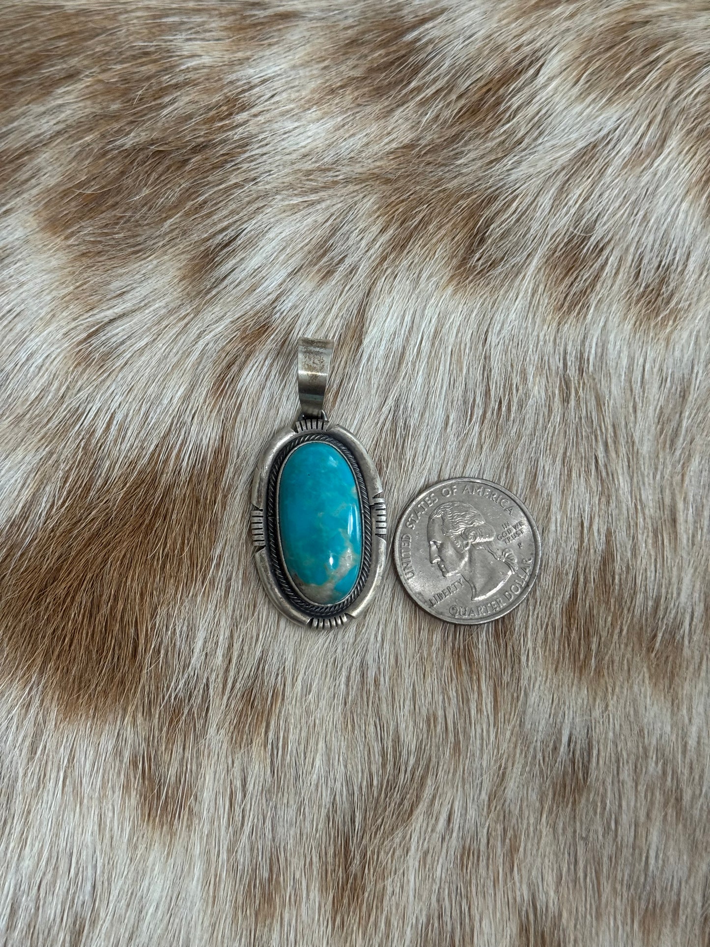 Kingman Turquoise Pendant