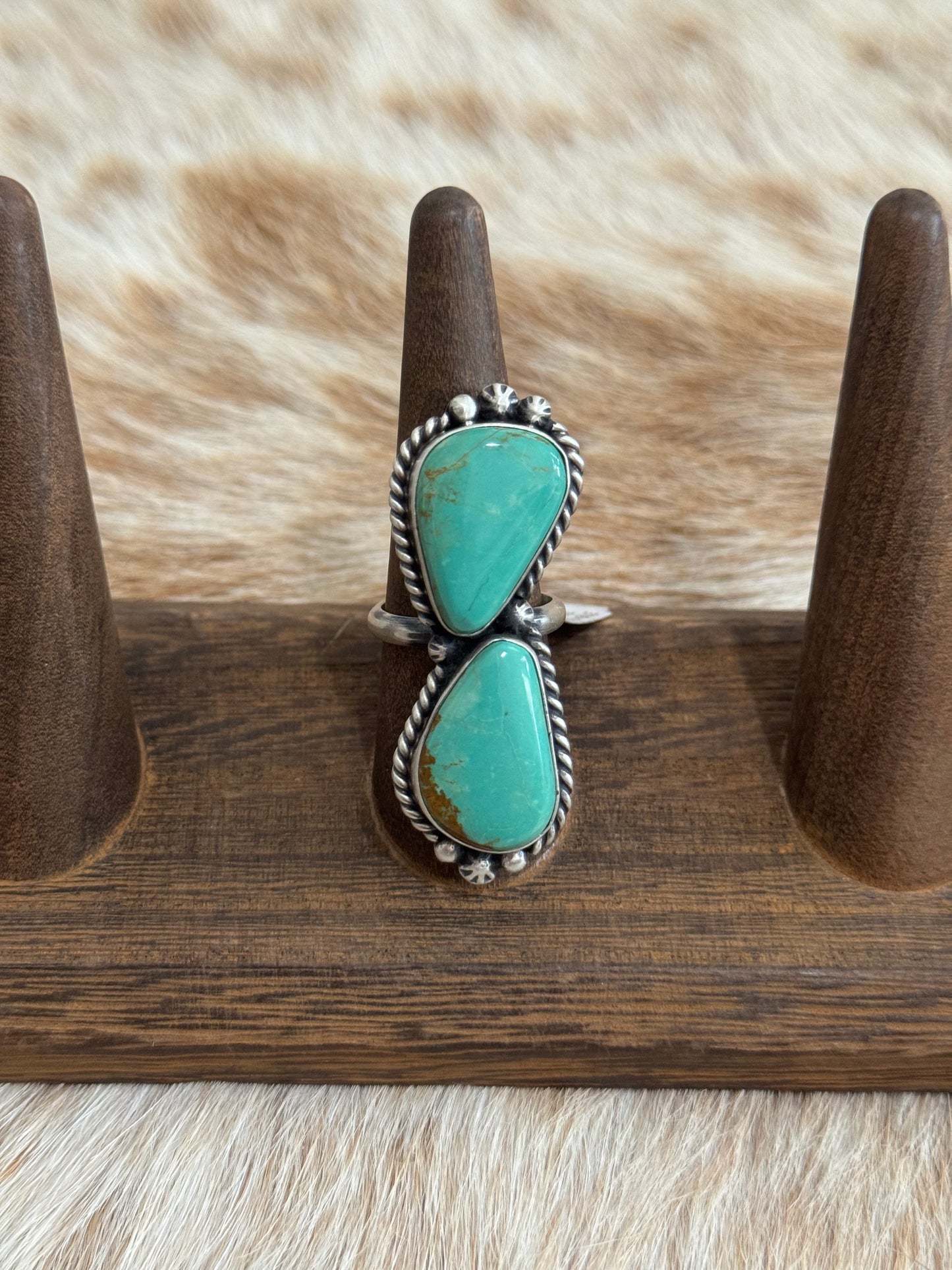 Kingman Turquoise Adjustable Ring