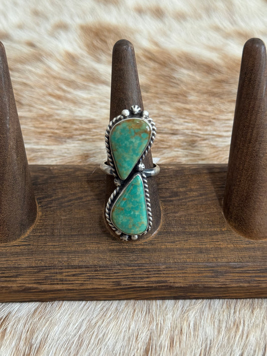 Kingman Turquoise Adjustable Ring