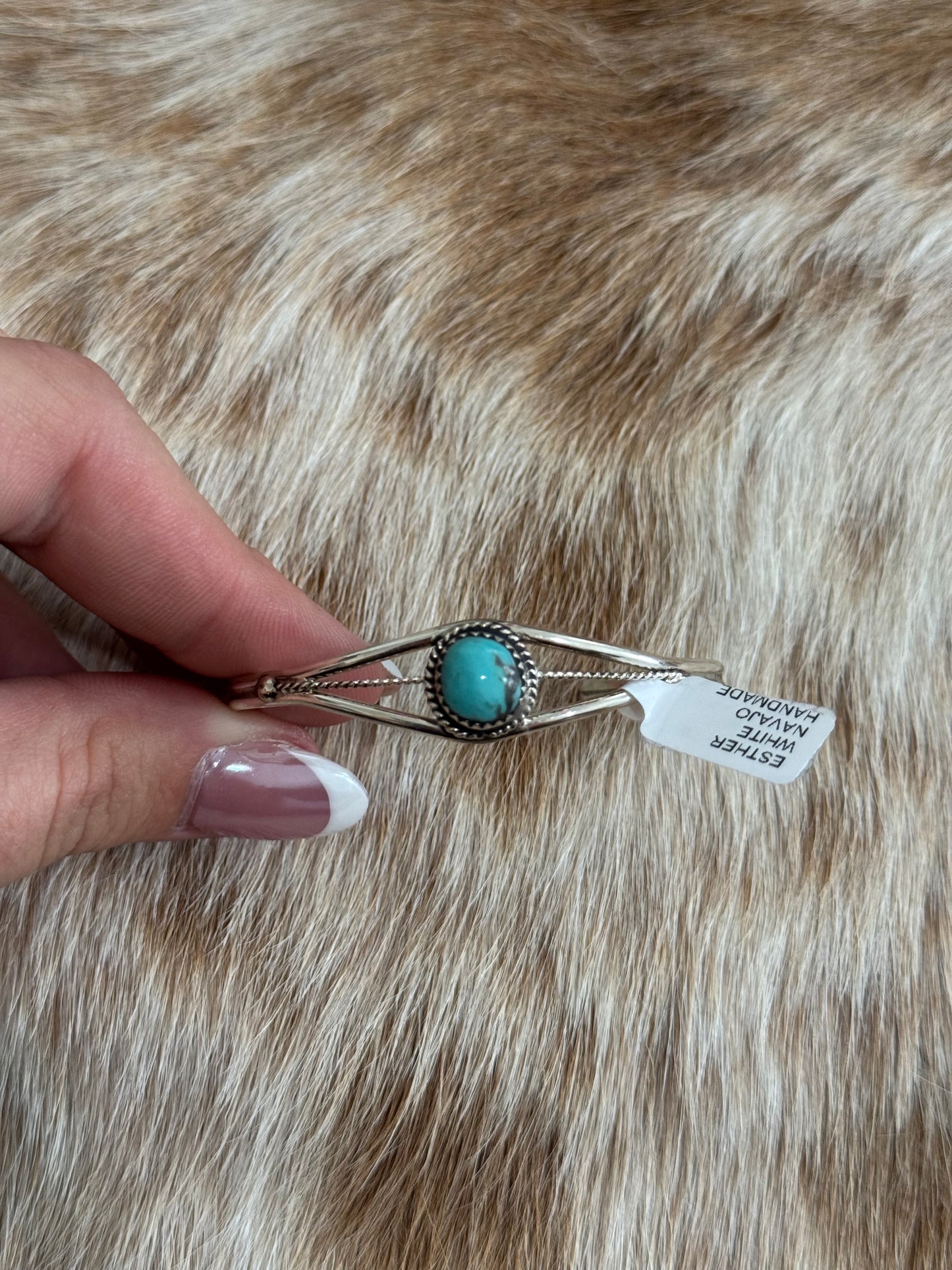 Dainty Kingman Turquoise Cuff