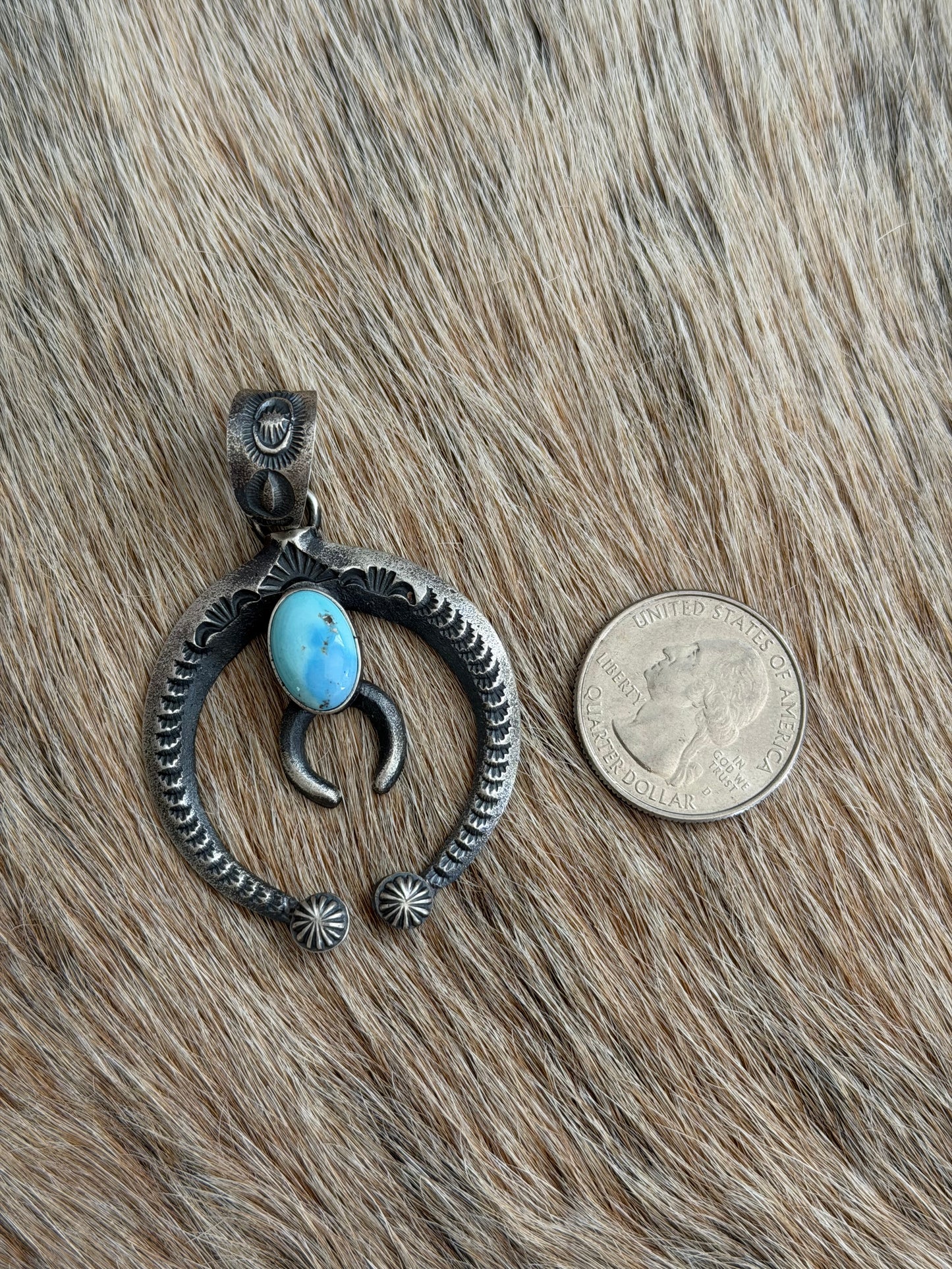 Golden Hills Turquoise Naja Necklace