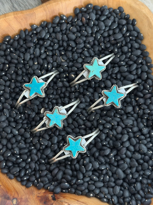 Turquoise Star Cuff
