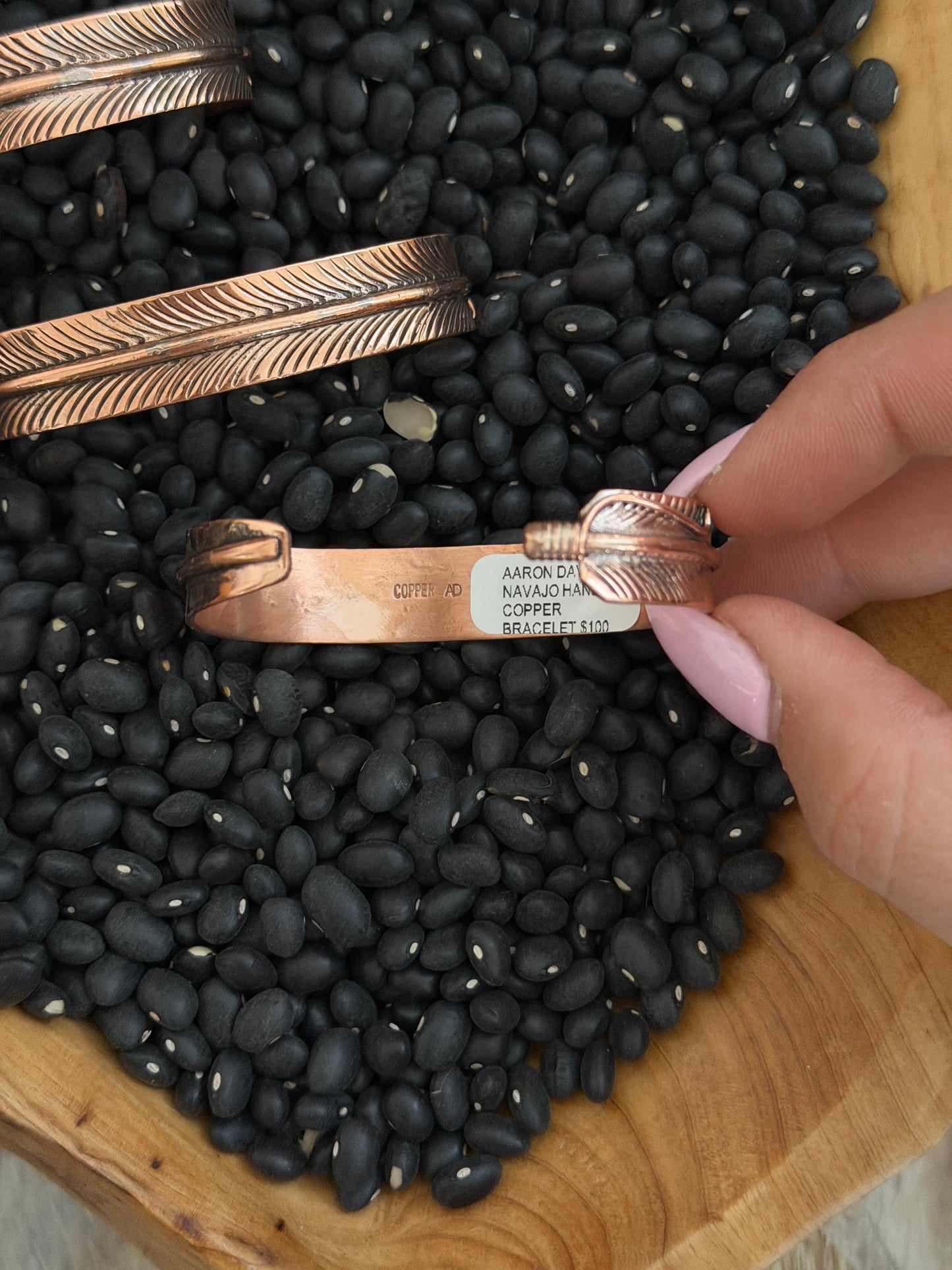 Feather Copper Cuff