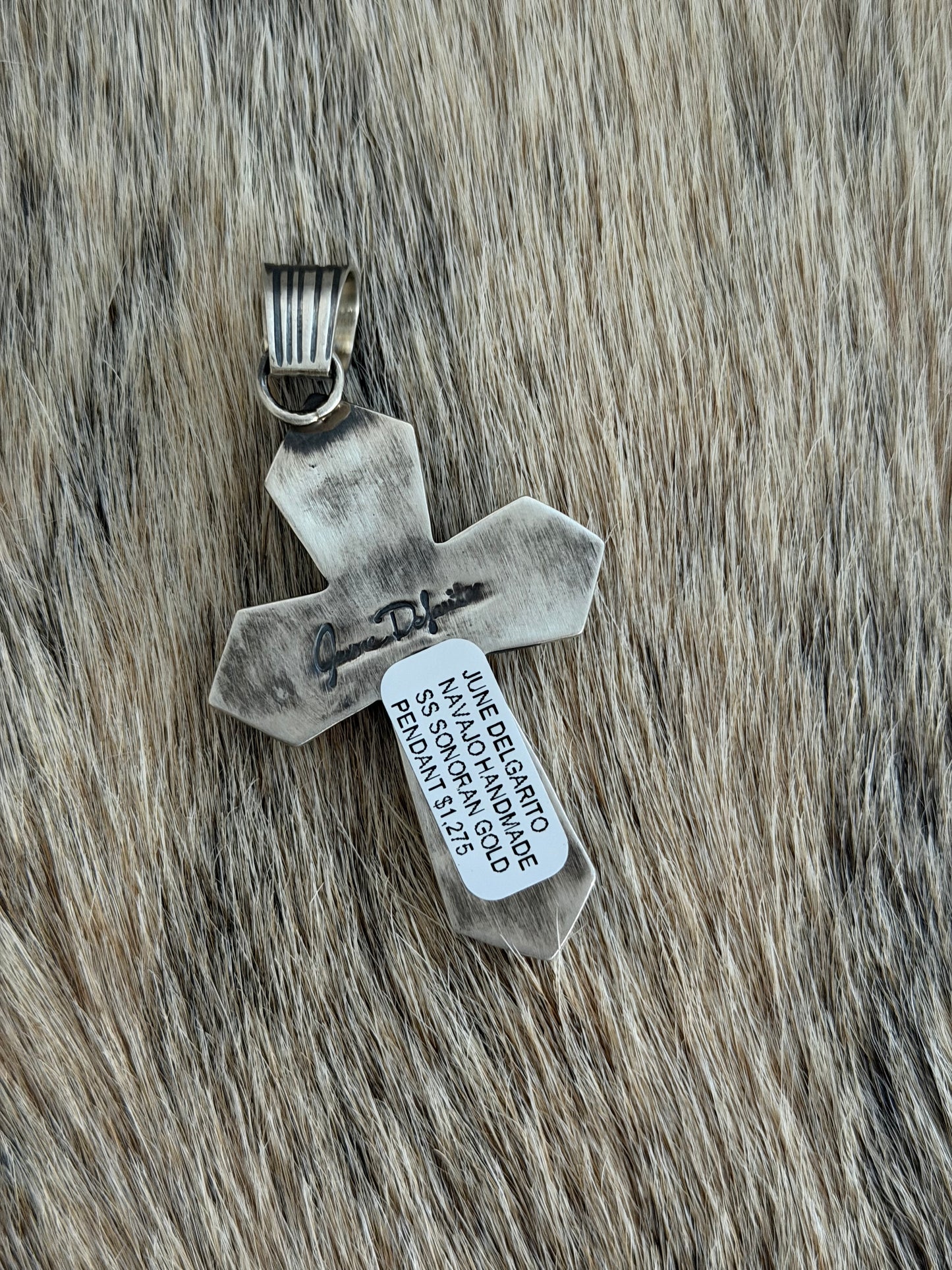 Sonoran Gold Turquoise Cross Pendant