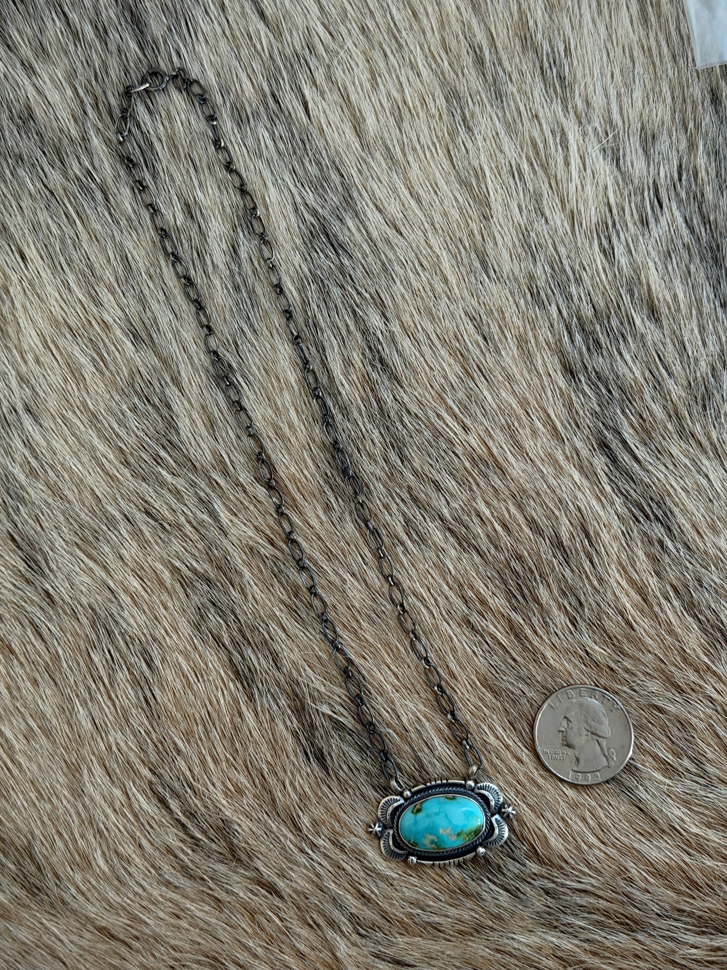Sonoran Gold Turquoise Bar Necklace