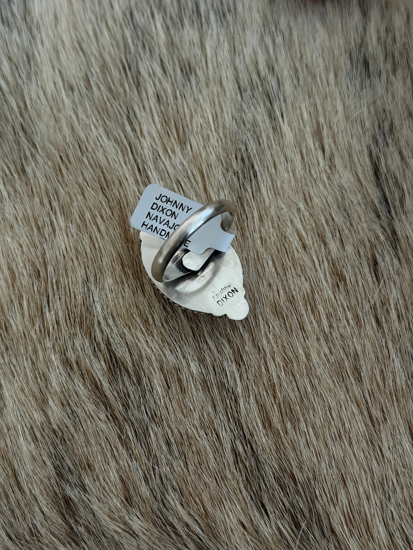Adjustable White Buffalo Ring
