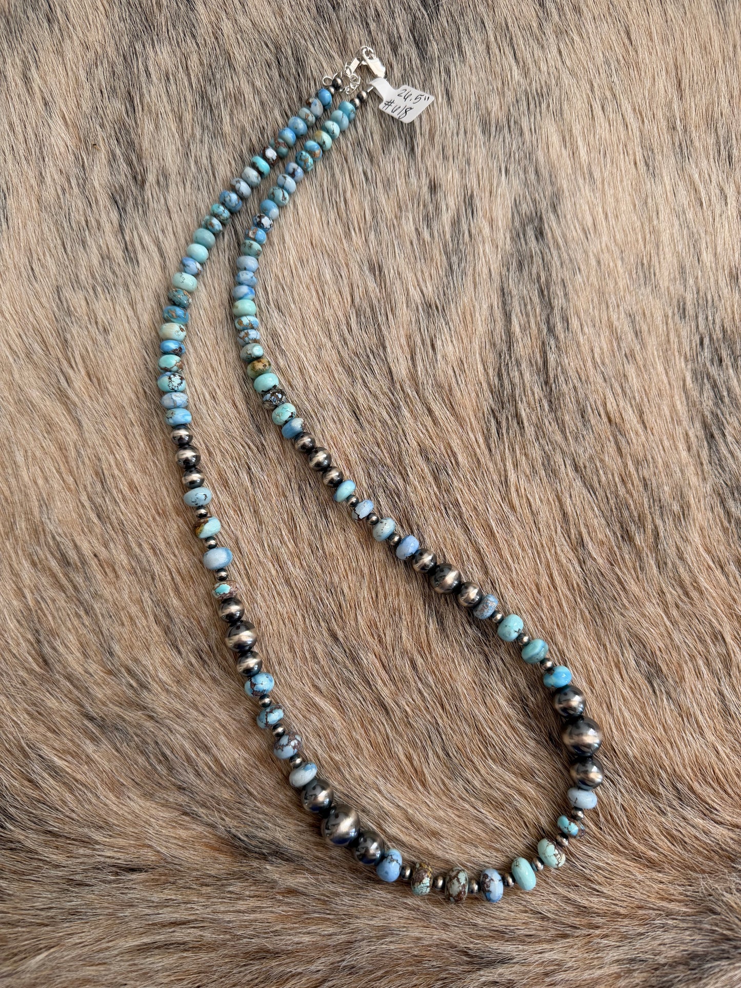 26.5" Golden Hills Turquoise Statement Necklace