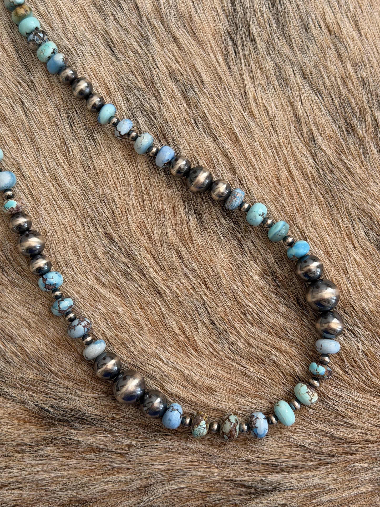 26.5" Golden Hills Turquoise Statement Necklace