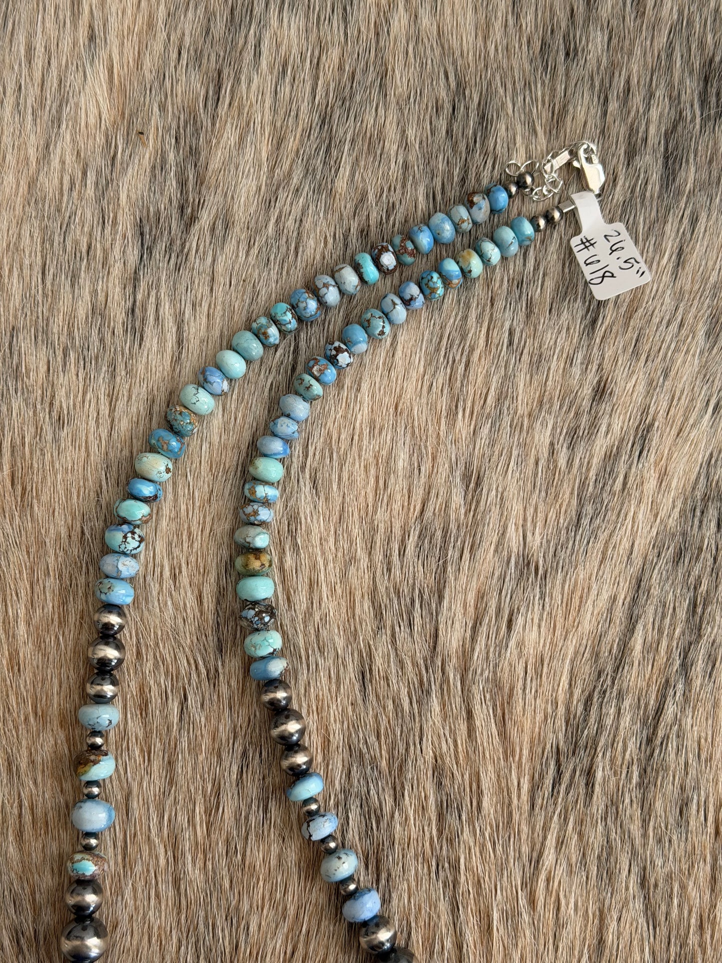 26.5" Golden Hills Turquoise Statement Necklace