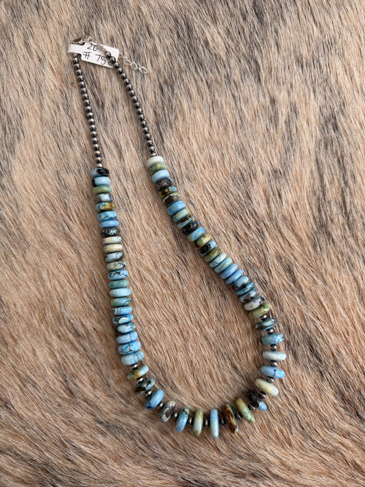 20" Golden Hills Turquoise Statement Necklace