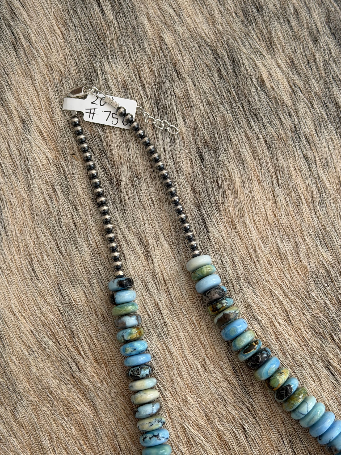 20" Golden Hills Turquoise Statement Necklace