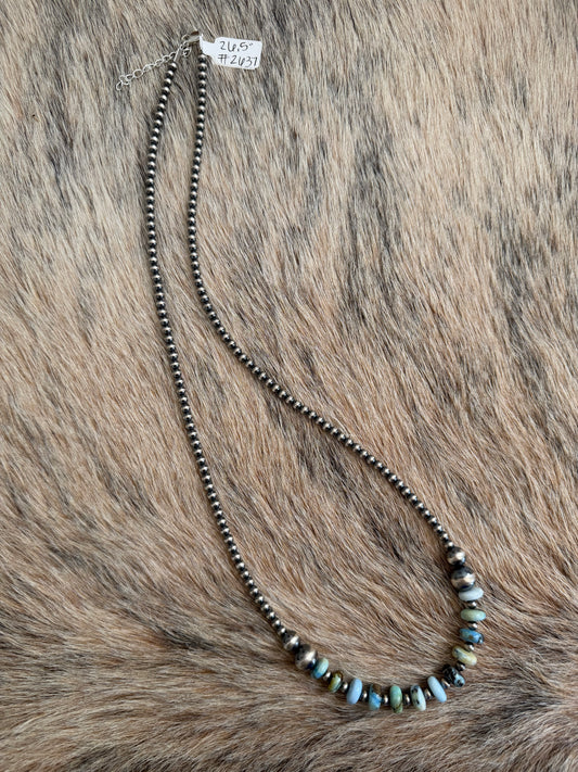 26.5" Golden Hills Turquoise Necklace