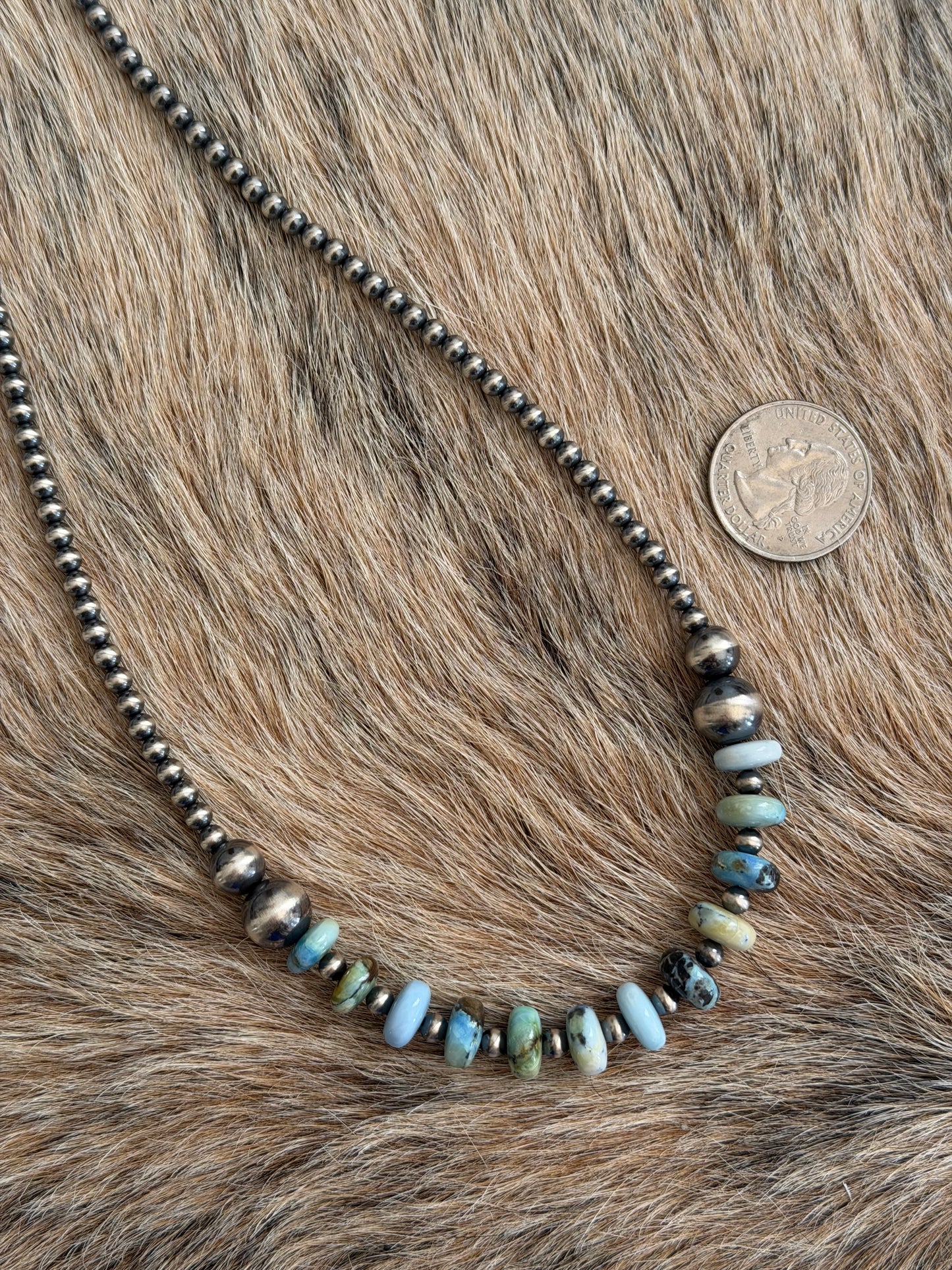 26.5" Golden Hills Turquoise Necklace