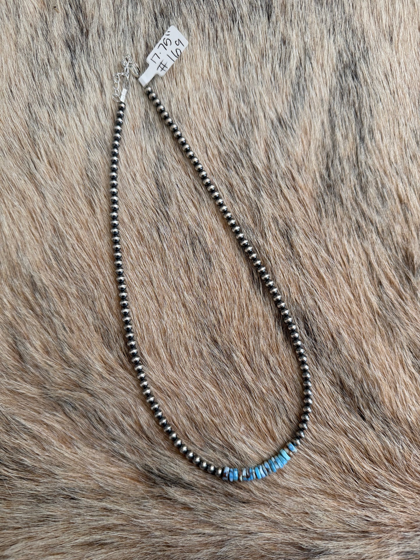 17.75" Golden Hills Turquoise Necklace