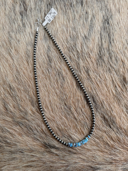 17.75" Golden Hills Turquoise Necklace