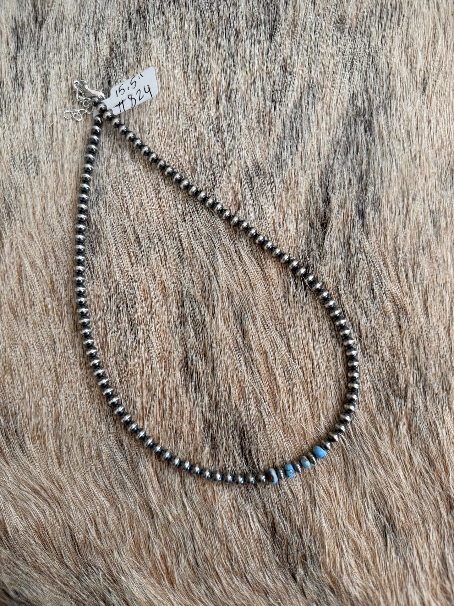15.5" Golden Hills Turquoise Necklace