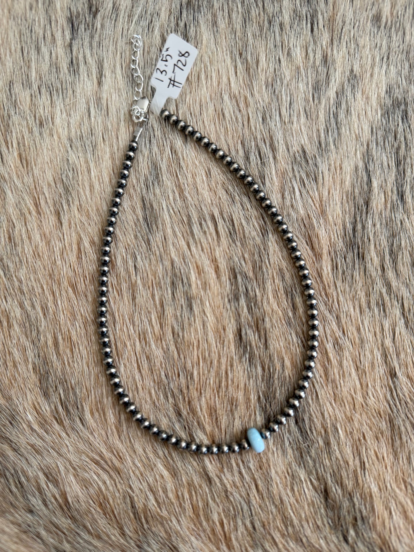13.5" Golden Hills Turquoise Choker Necklace