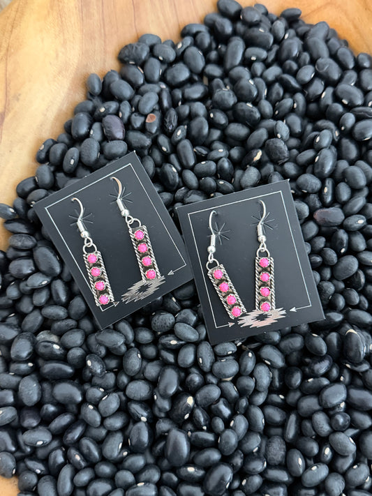 Pink Opal Earrings