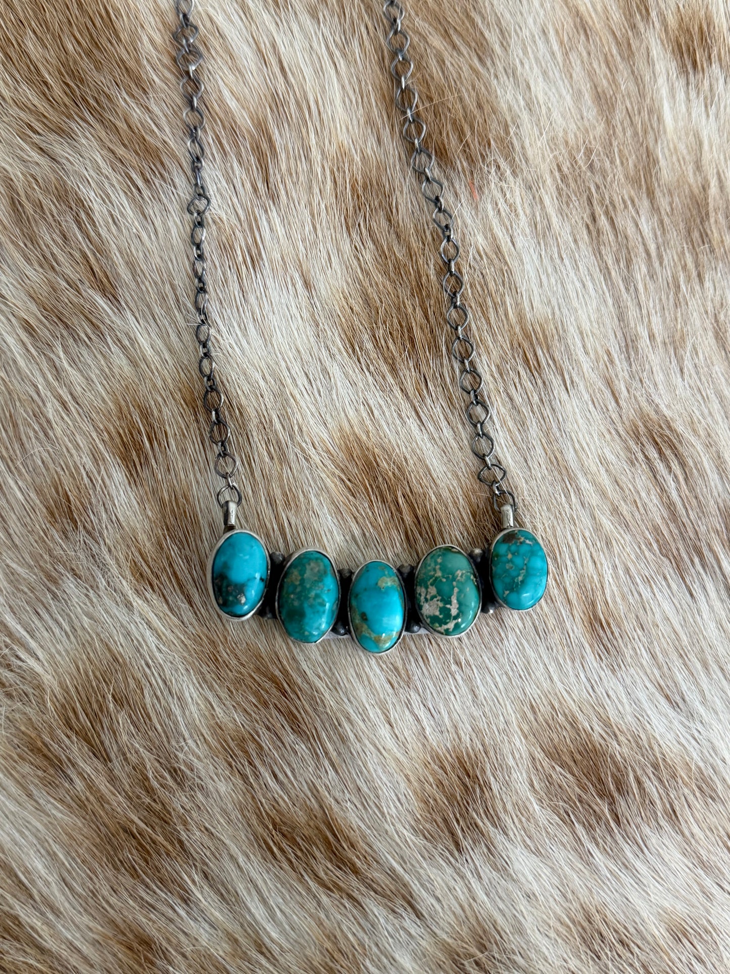 Sonoran Gold Turquoise Bar Necklace