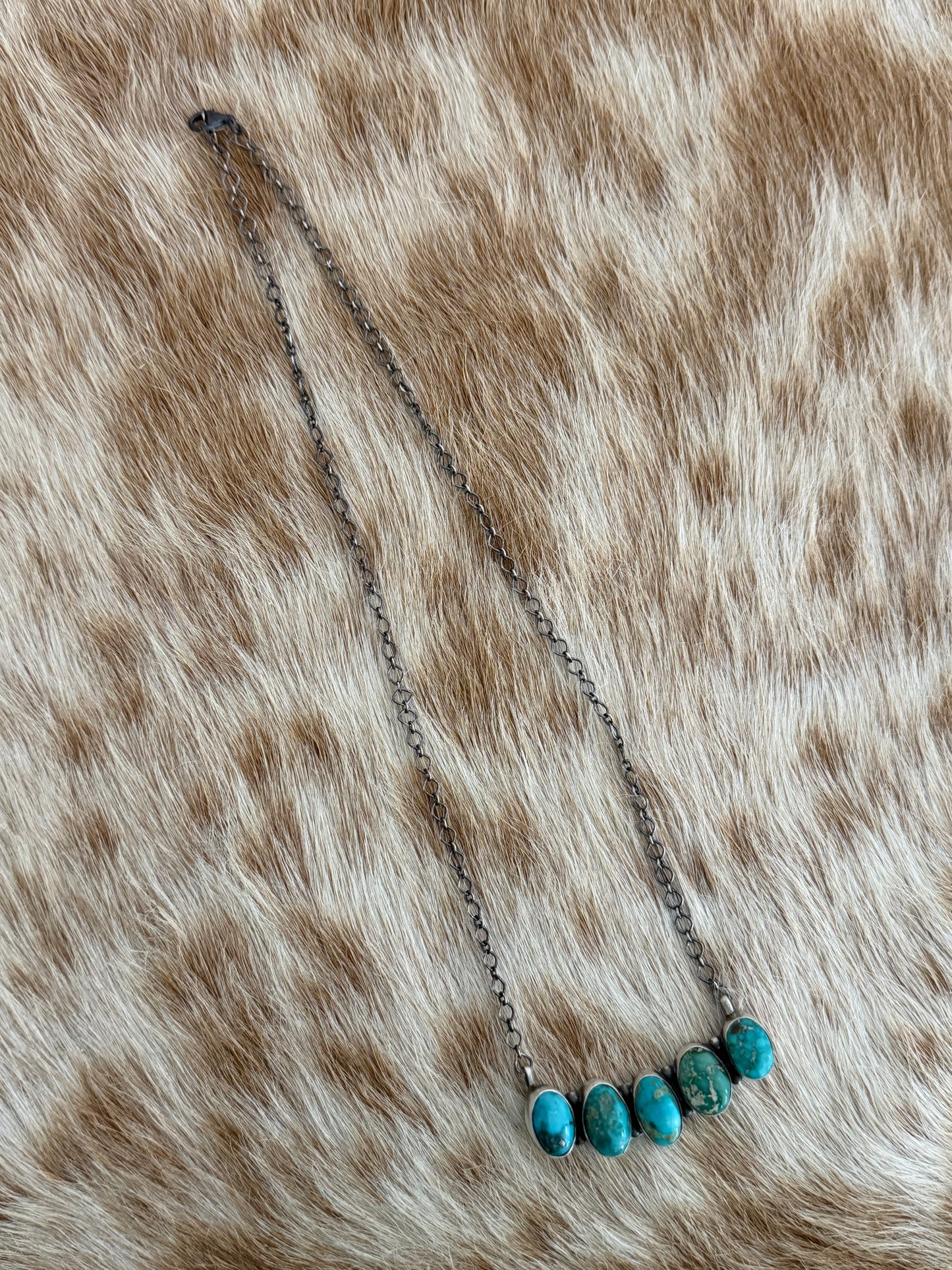 Sonoran Gold Turquoise Bar Necklace