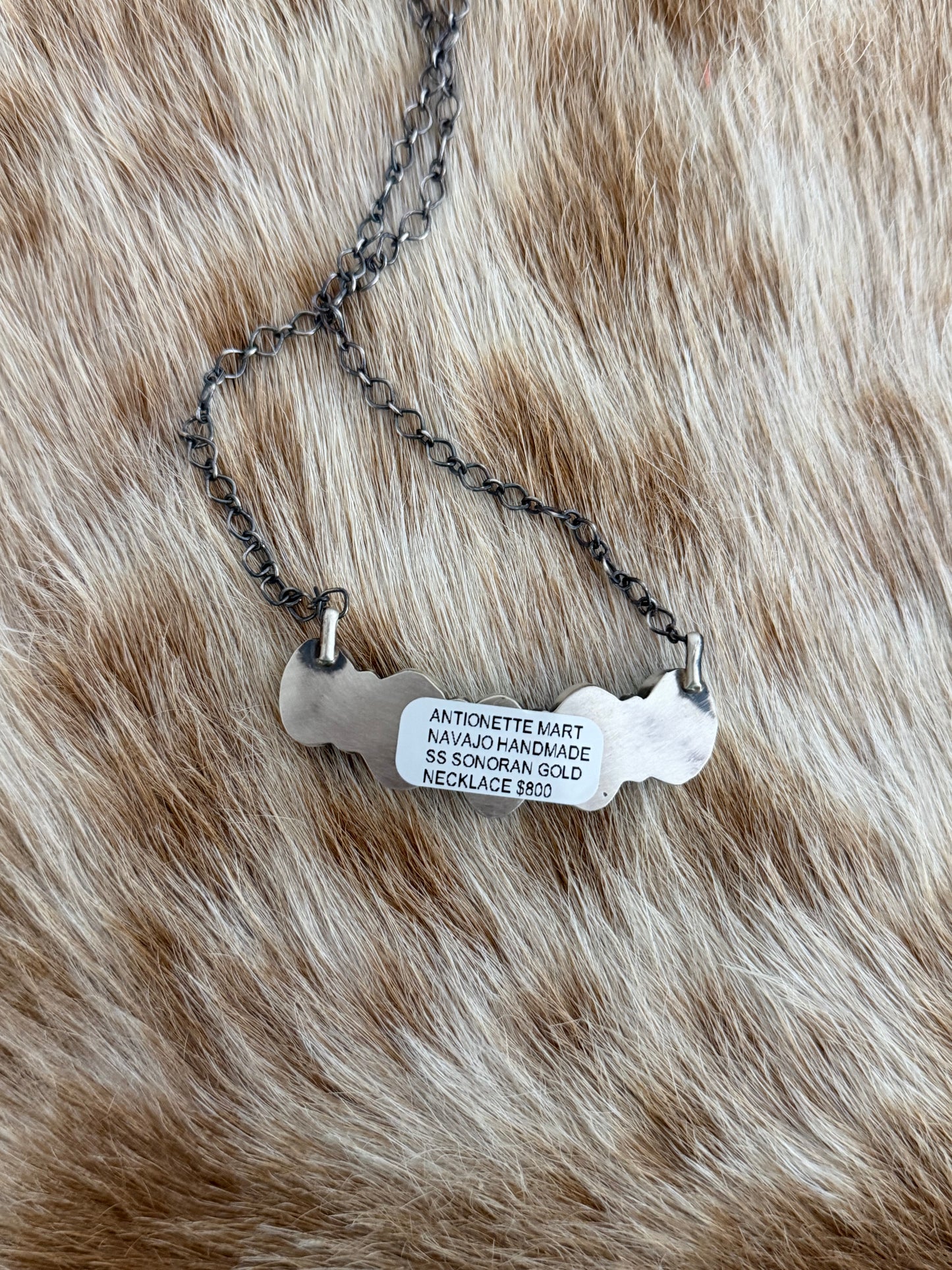 Sonoran Gold Turquoise Bar Necklace