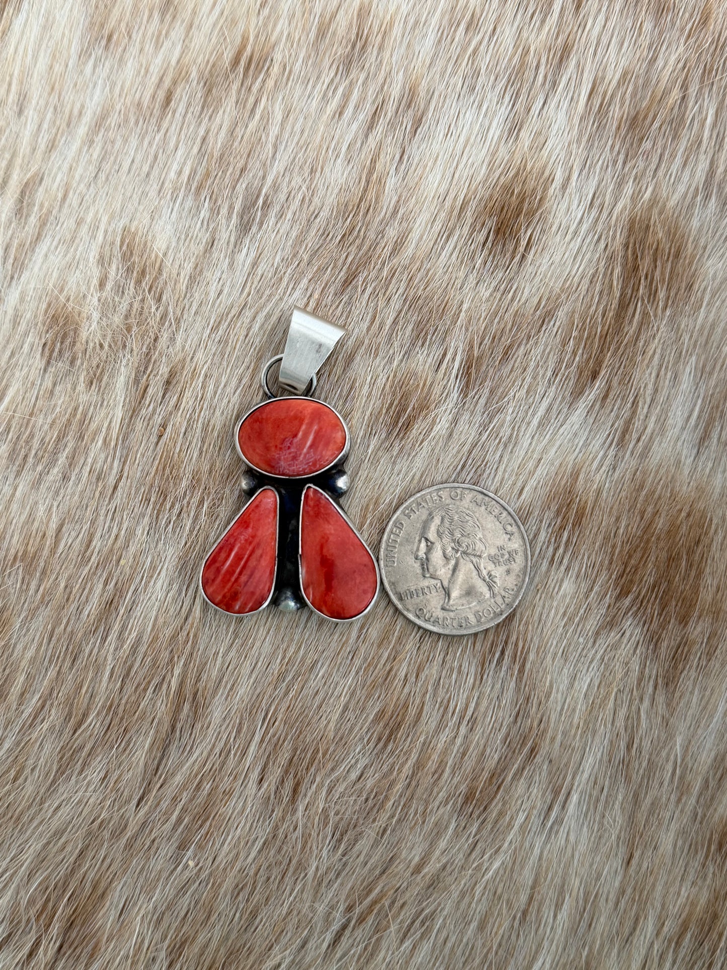 Red Spiny Cluster Pendant