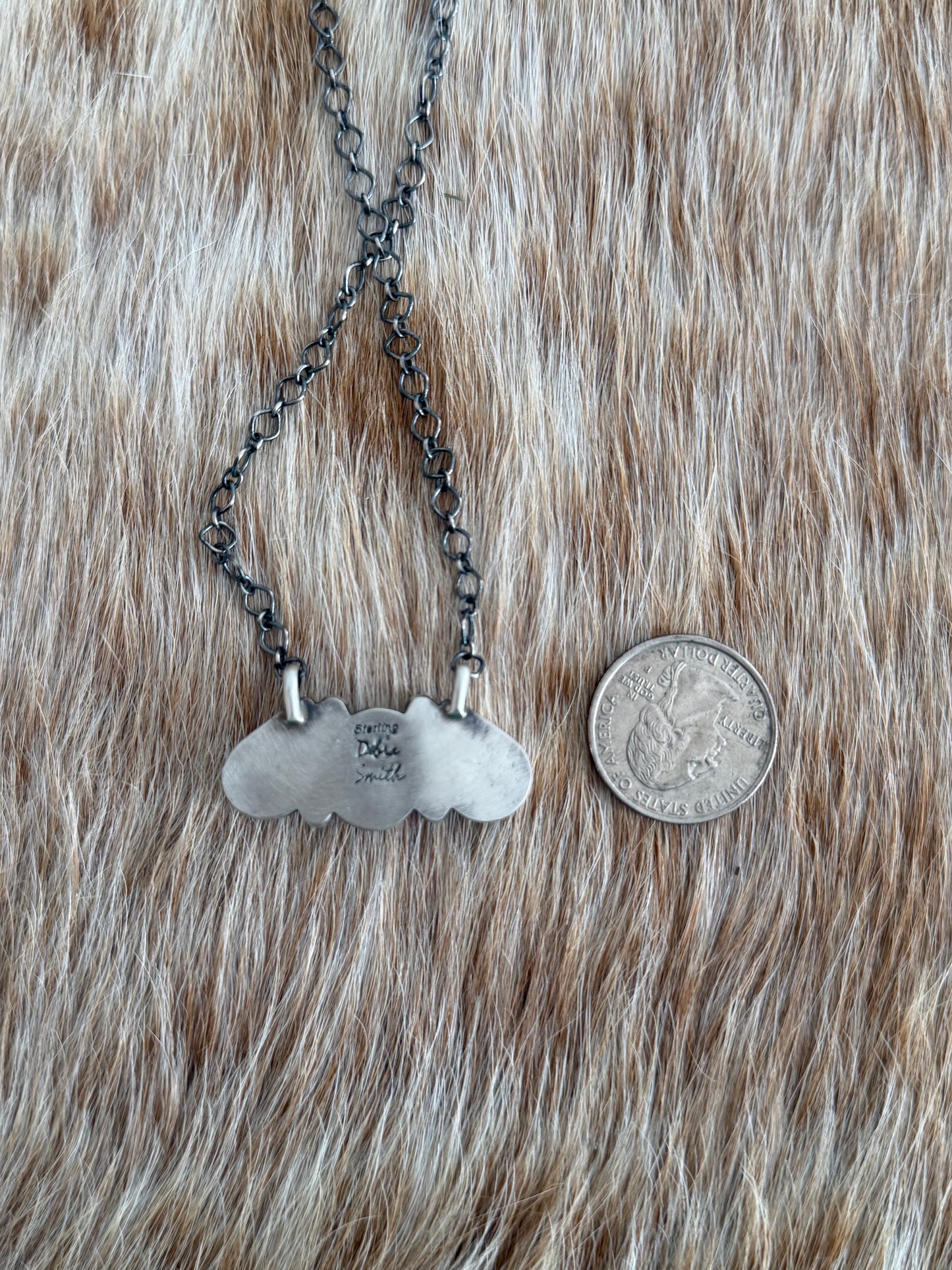 Red Spiny Cluster Bar Necklace