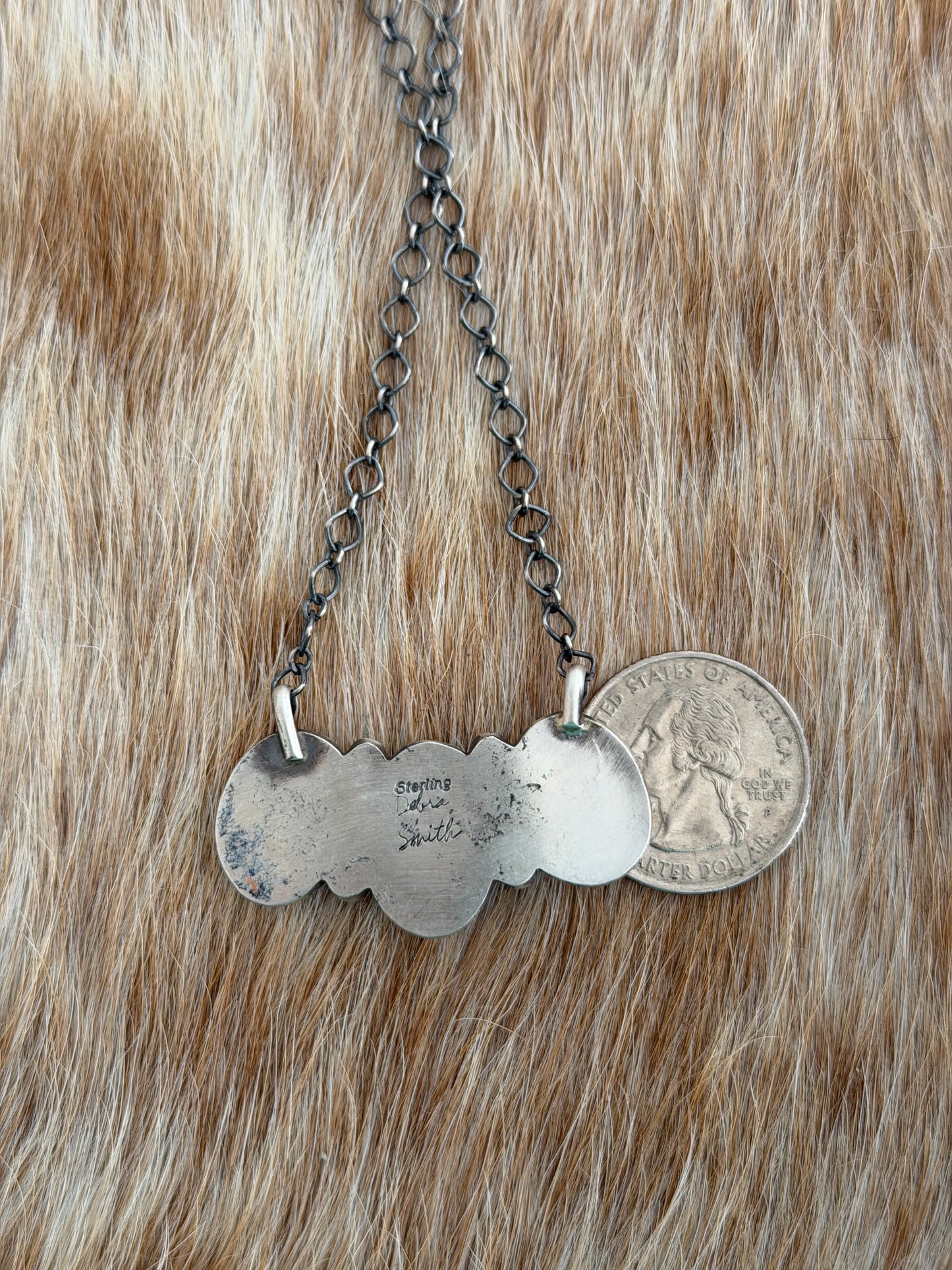 Purple Spiny Cluster Bar Necklace