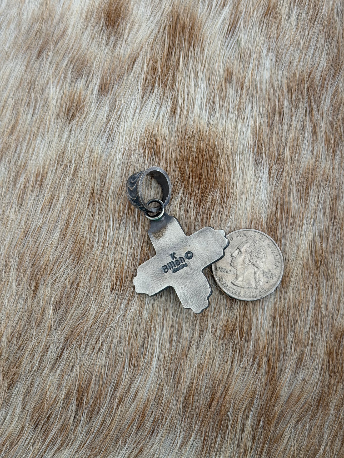 Sonoran Gold Turquoise Zia Pendant