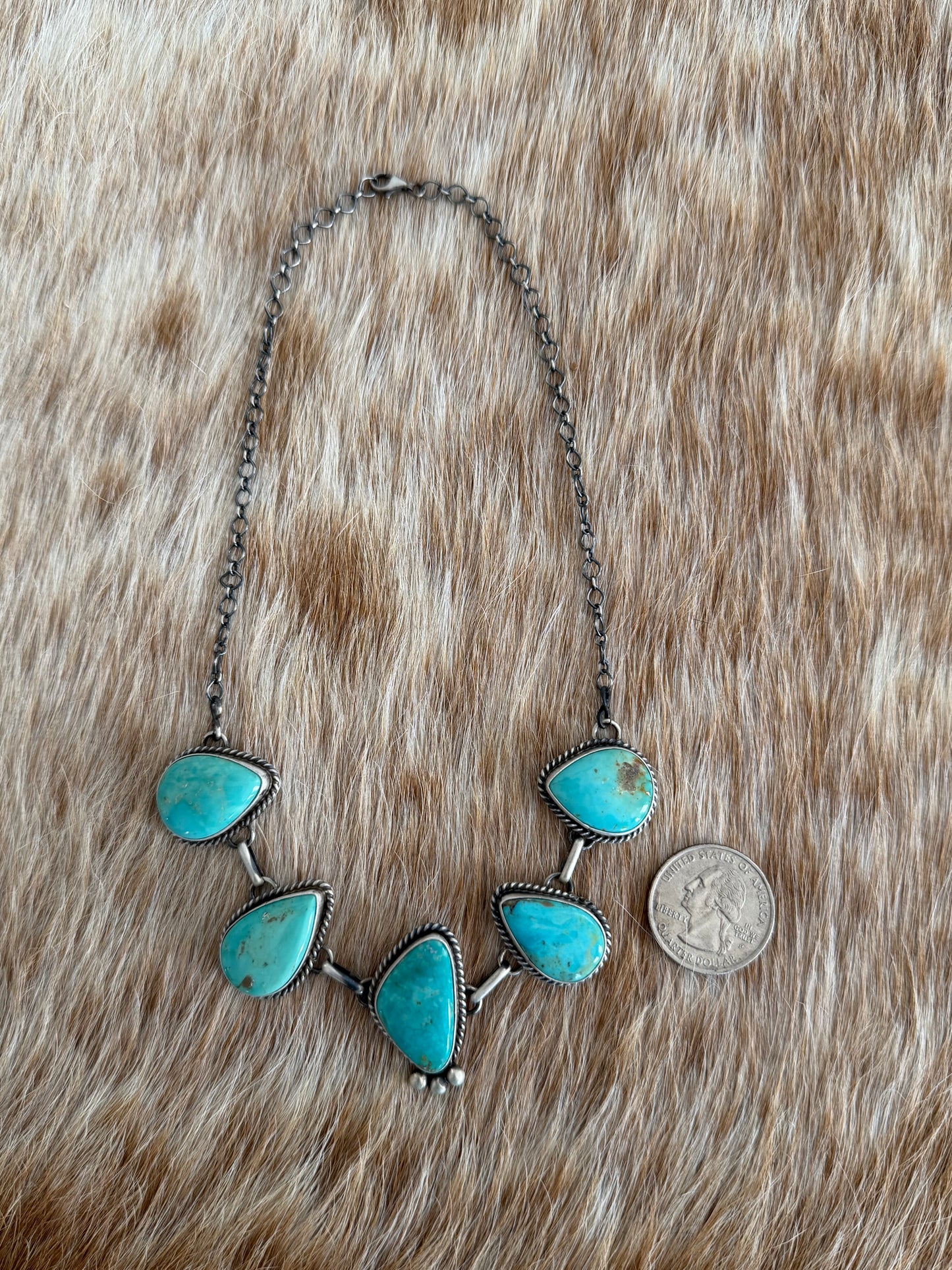Kingman Turquoise Choker Necklace