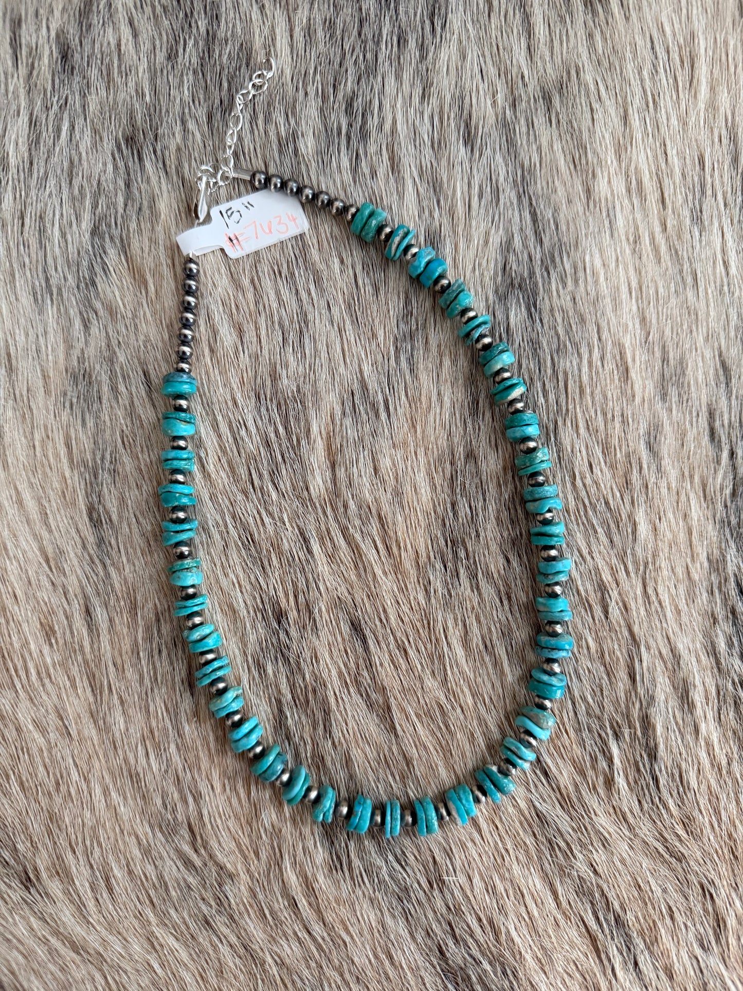 15" Turquoise Necklace