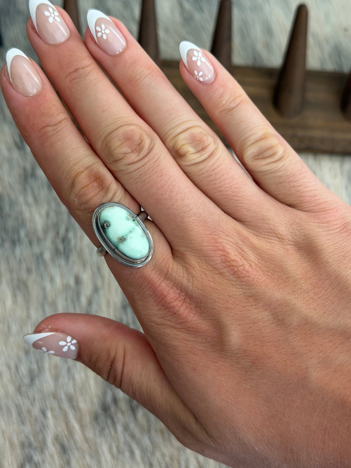 Adjustable Palomino Variscite Ring