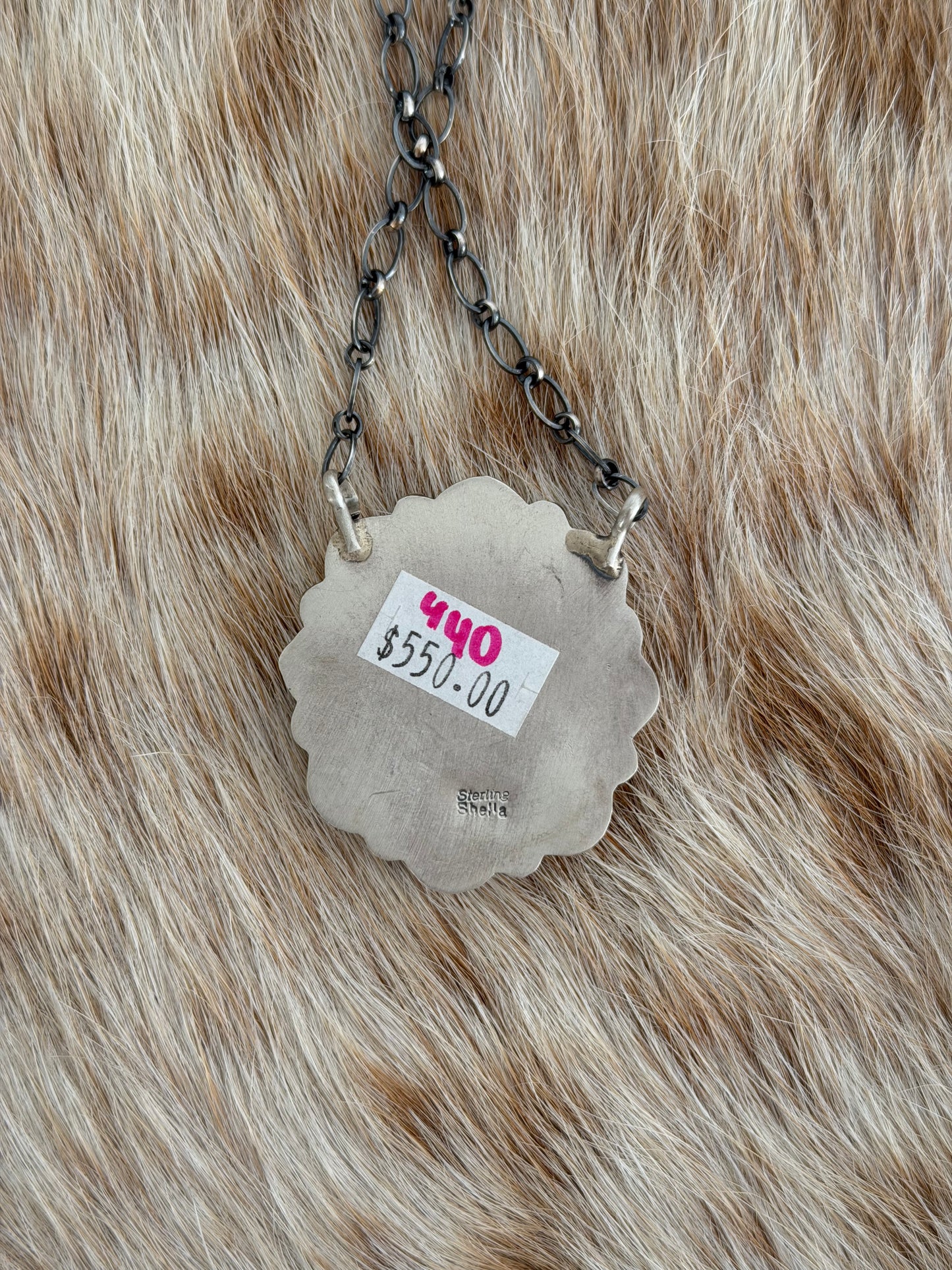 White Buffalo Cluster Necklace