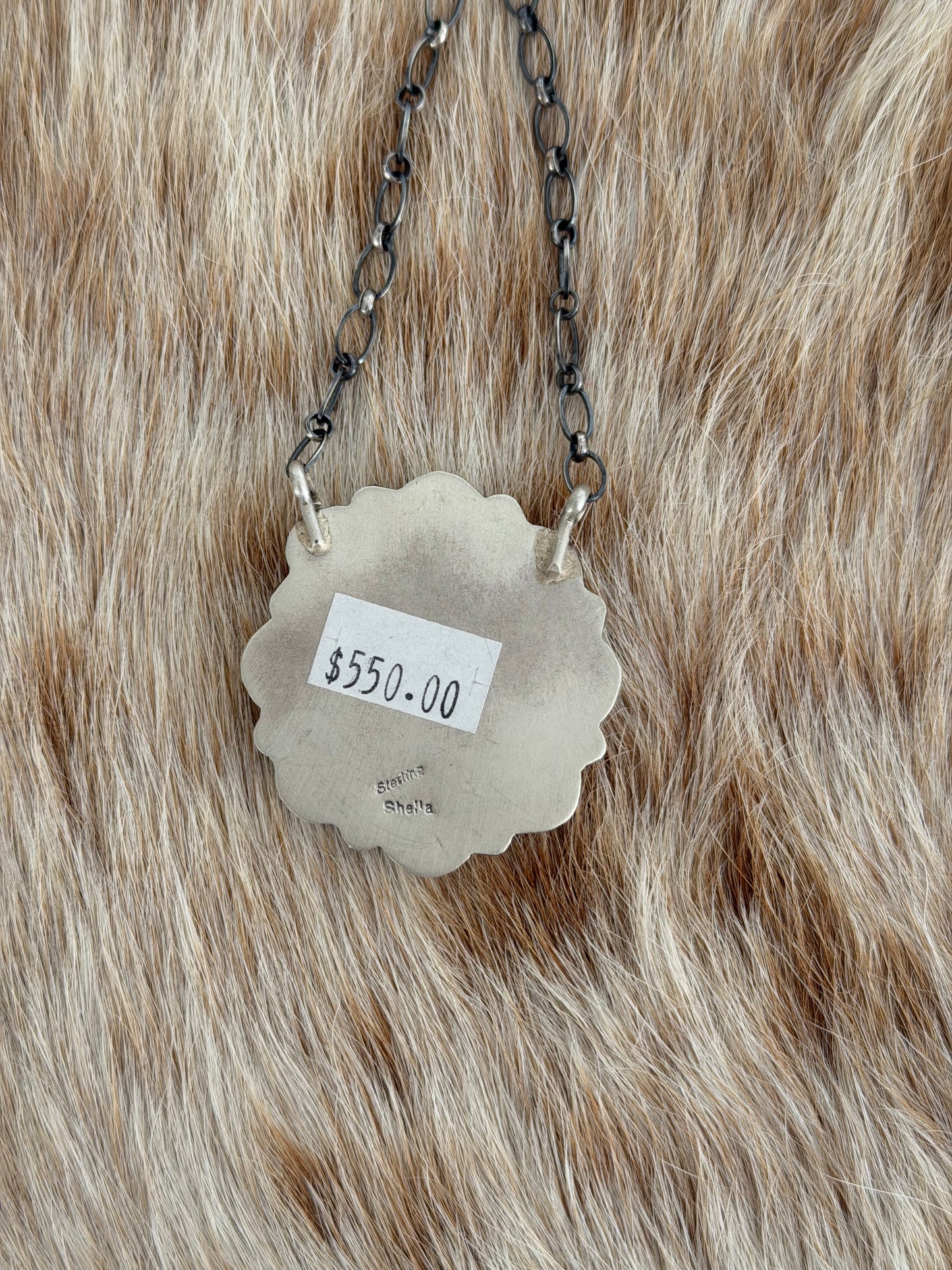 White Buffalo Cluster Necklace