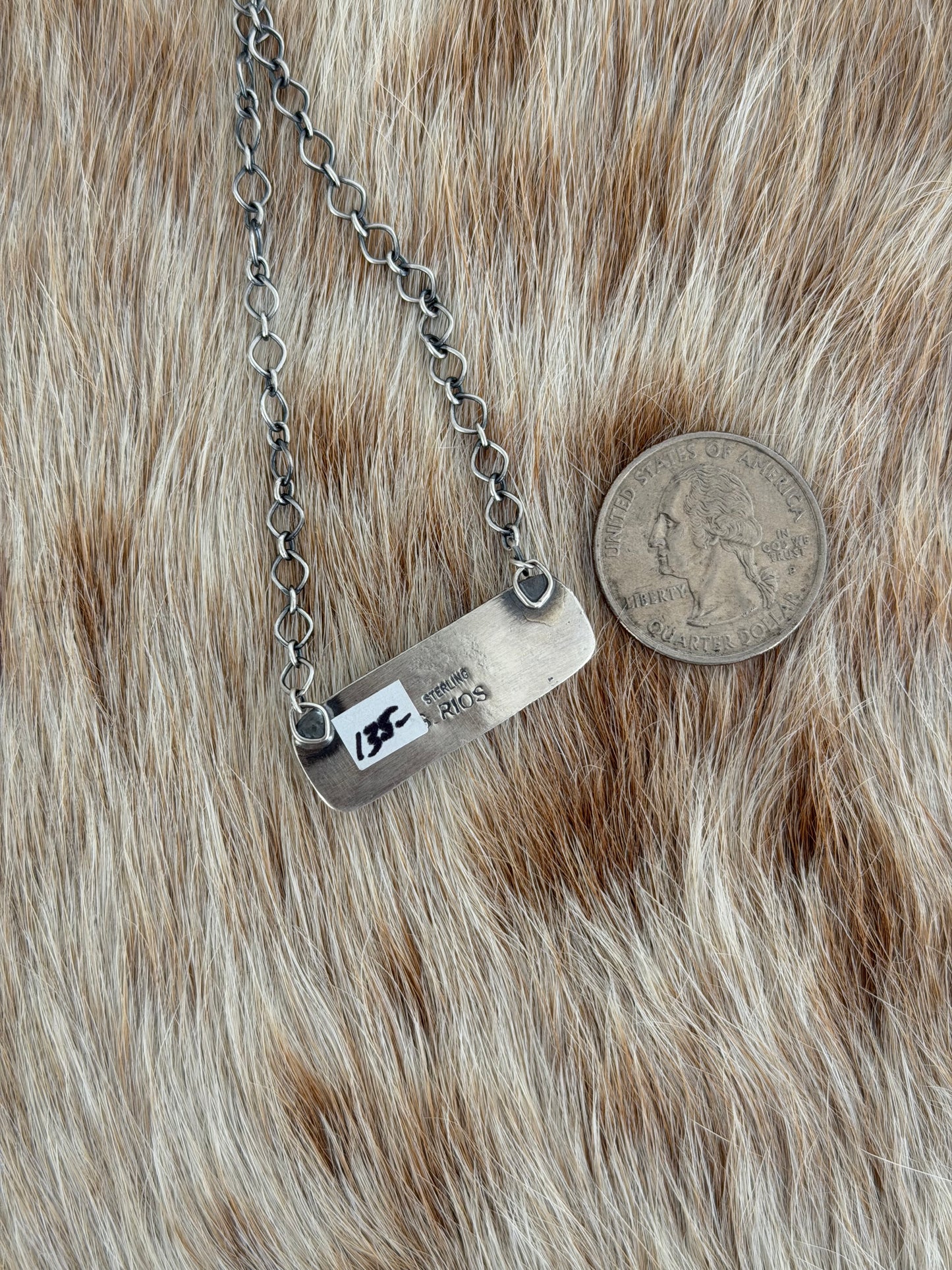 White Buffalo Bar Necklace