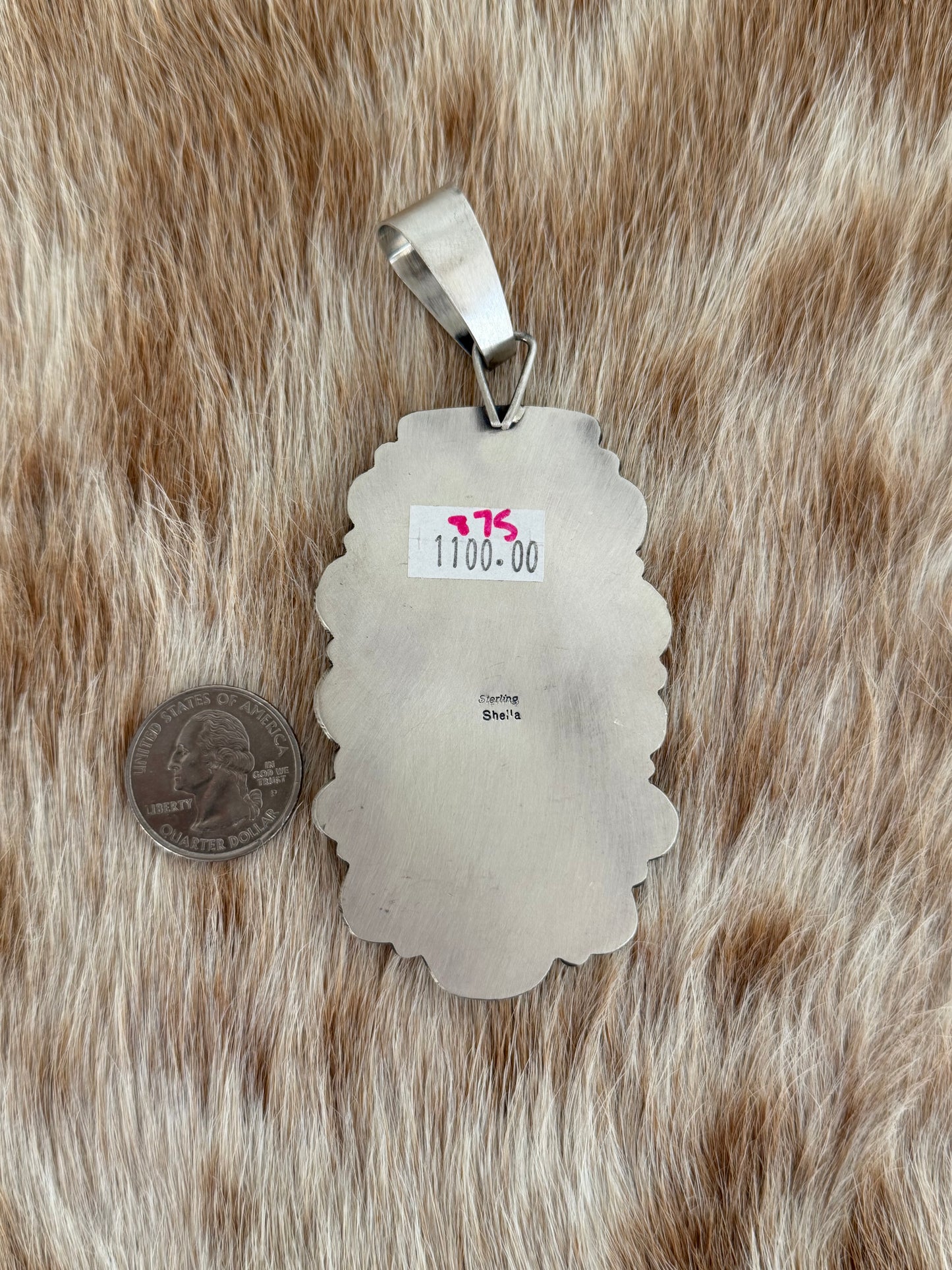 HUGE Turquoise Cluster Pendant