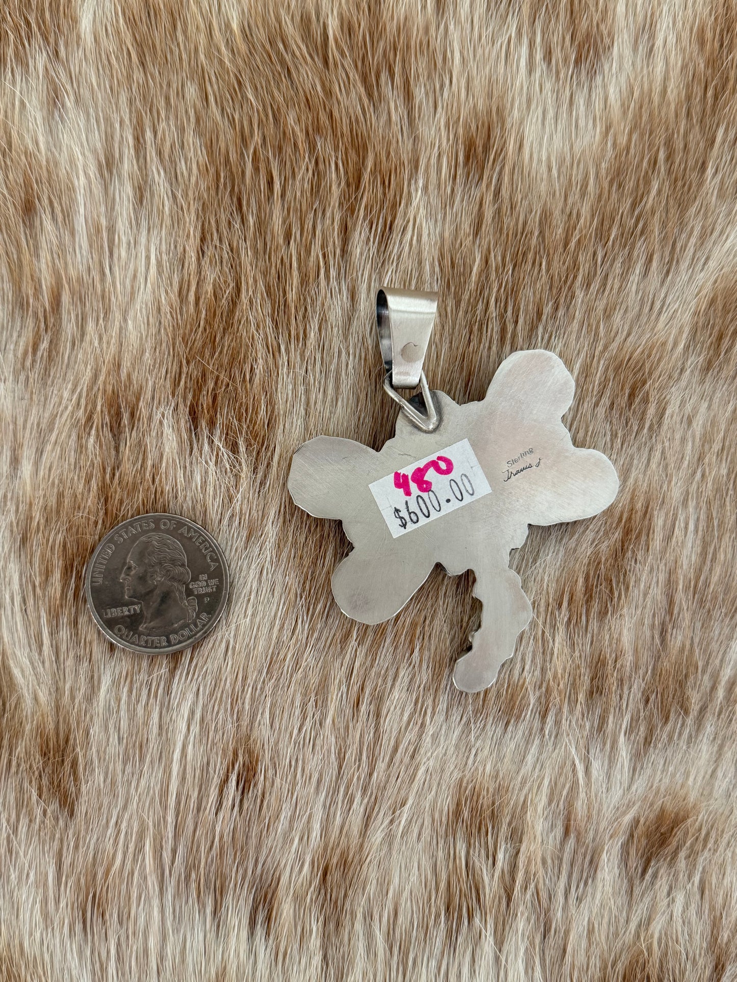 Multi Stone Dragonfly Pendant