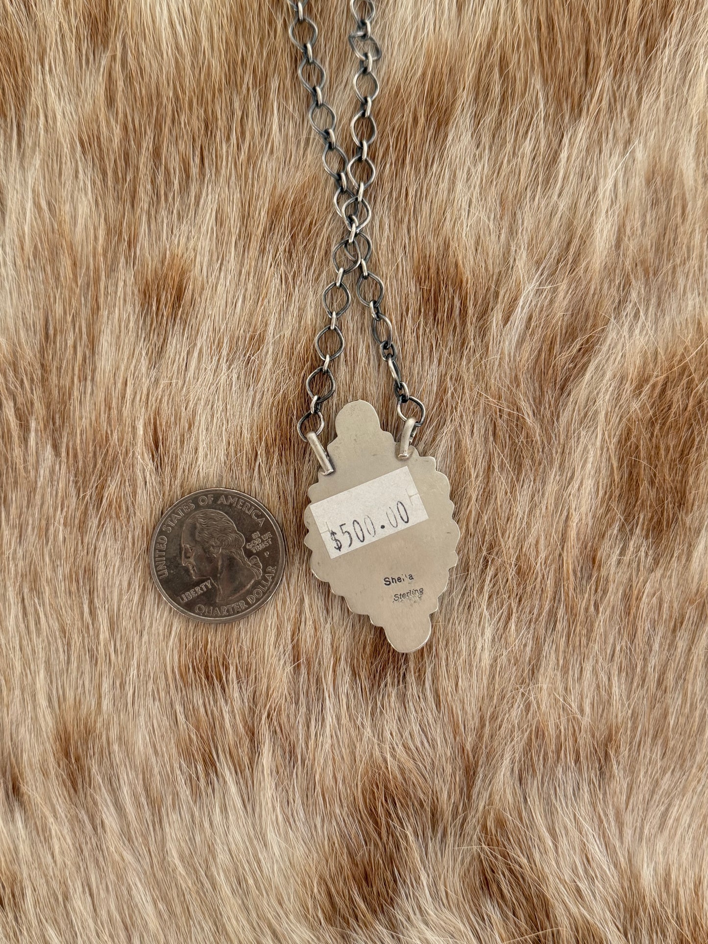 Purple Spiny Oyster Shell Cluster Necklace