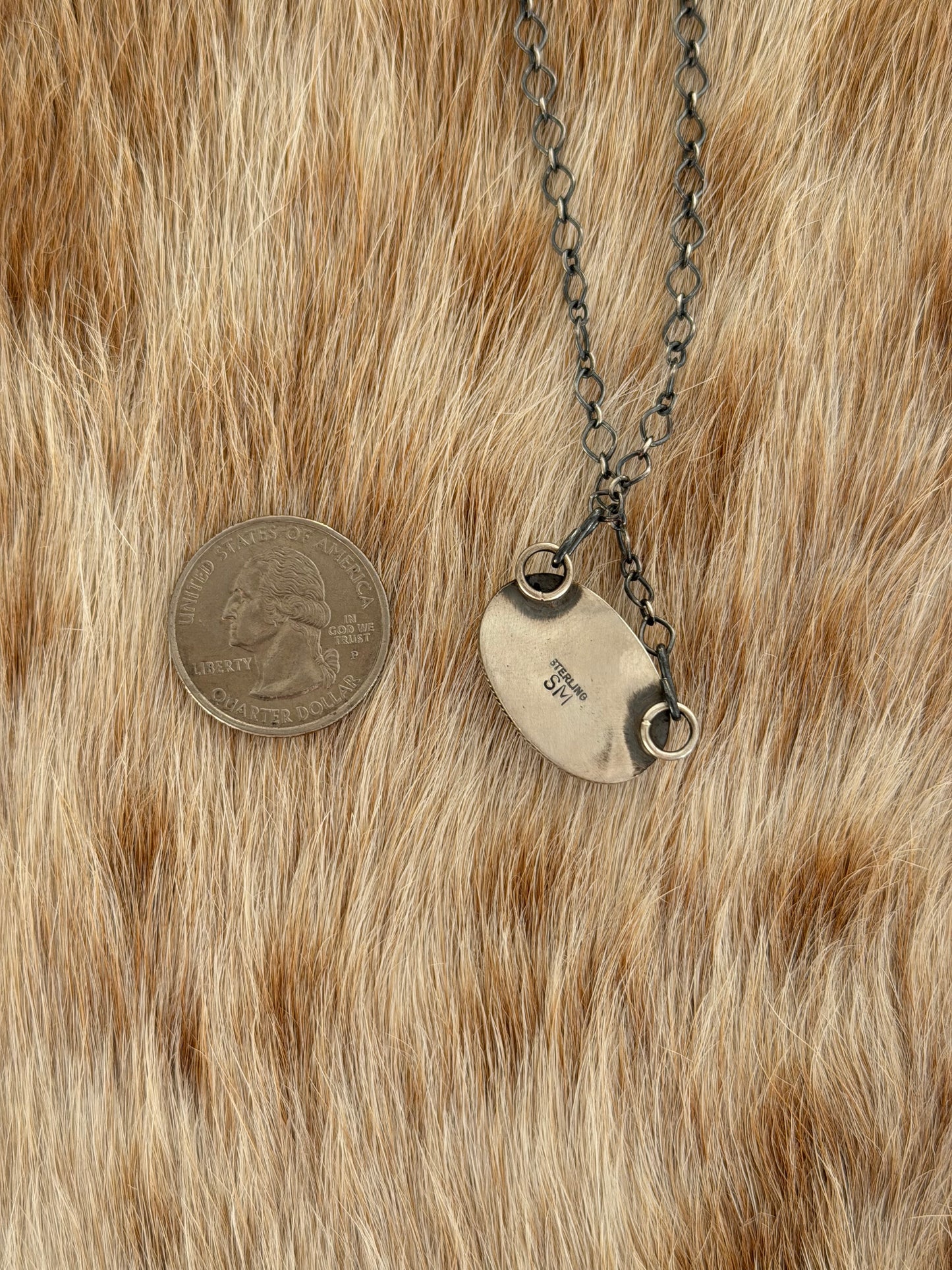 Purple Spiny Oyster Shell Bar Necklace