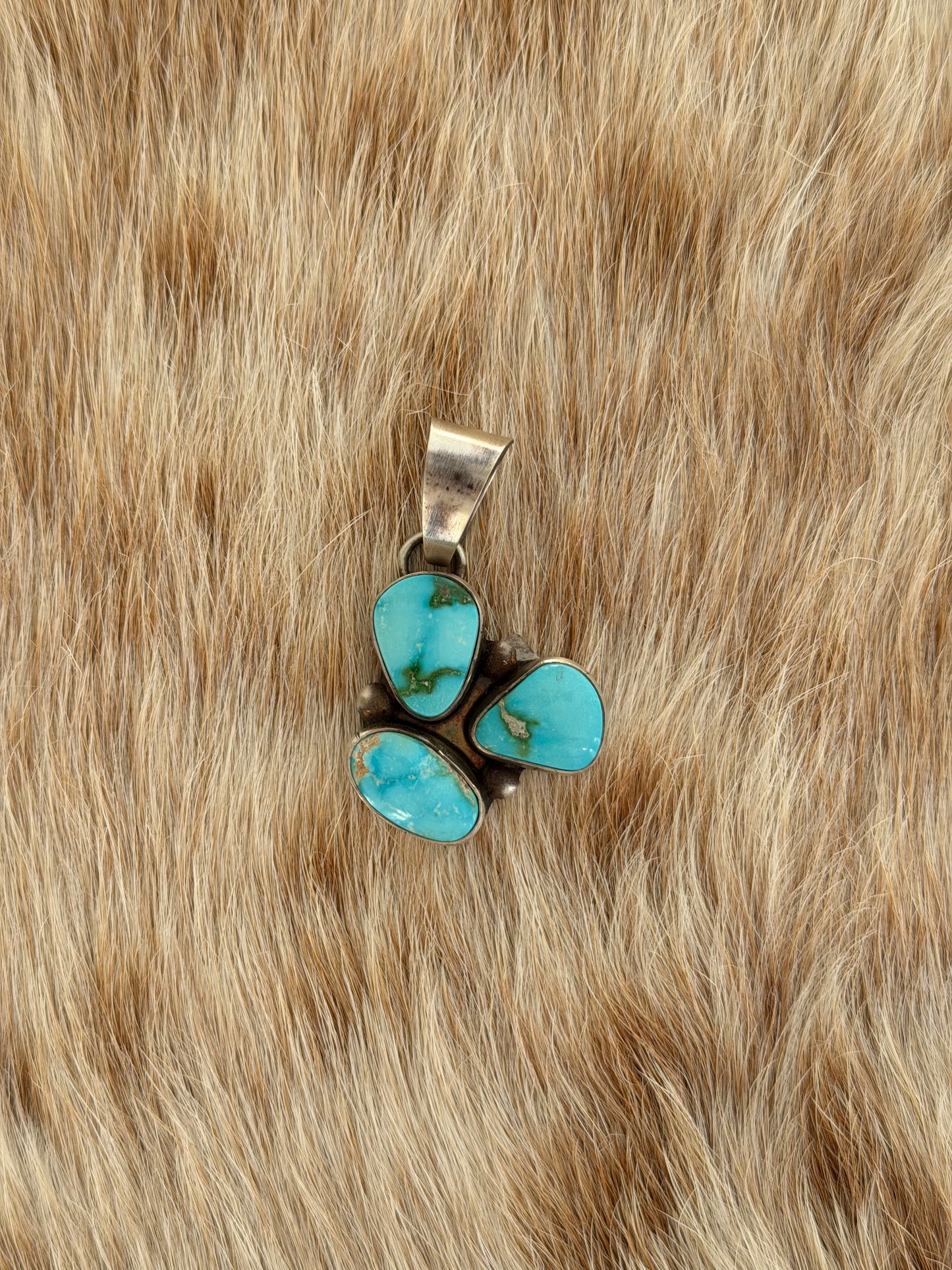 Sonoran Gold Turquoise Cluster Pendant