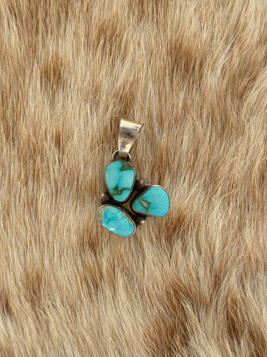 Sonoran Gold Turquoise Cluster Pendant