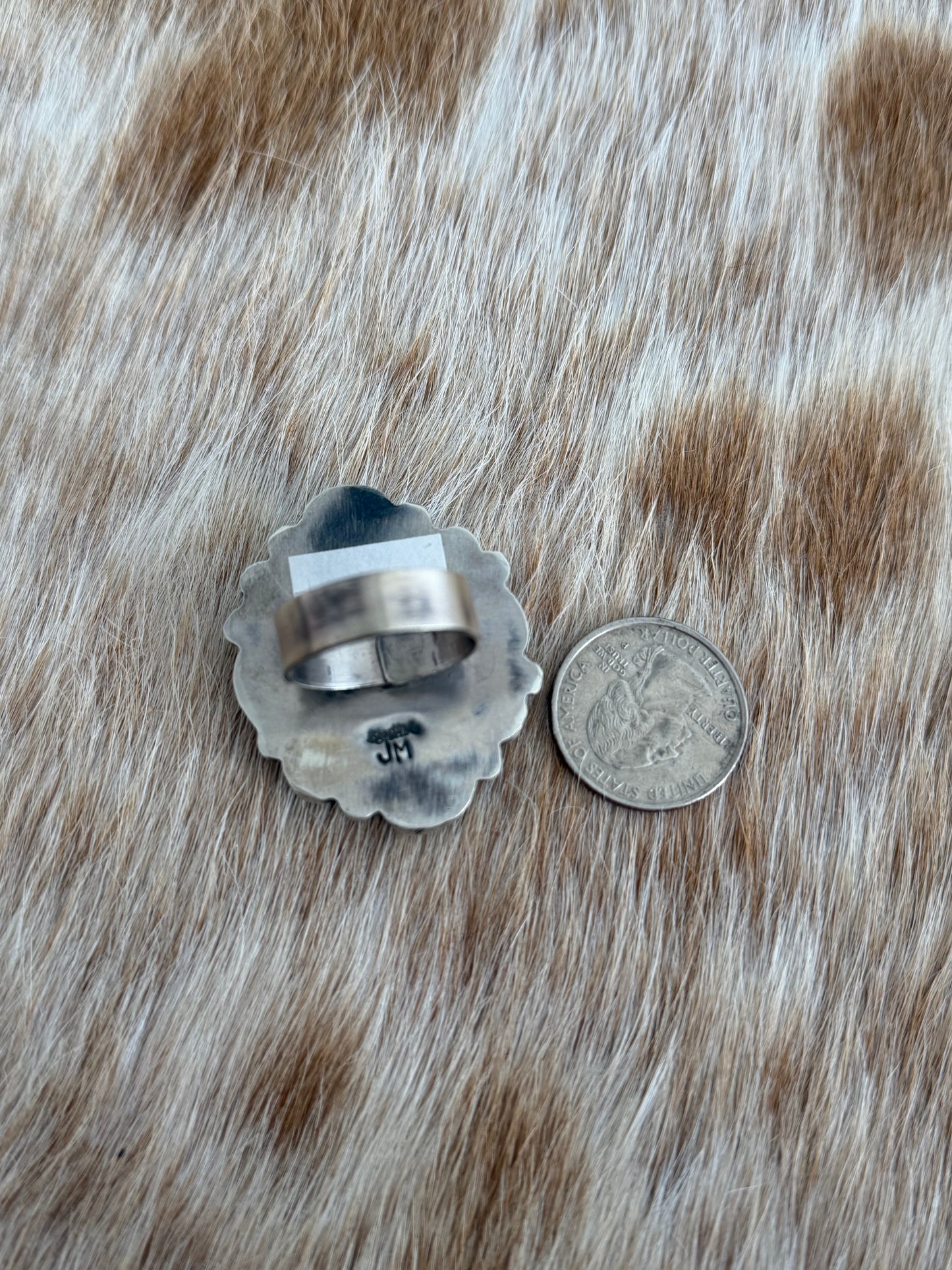 Adjustable Turquoise Cluster Ring