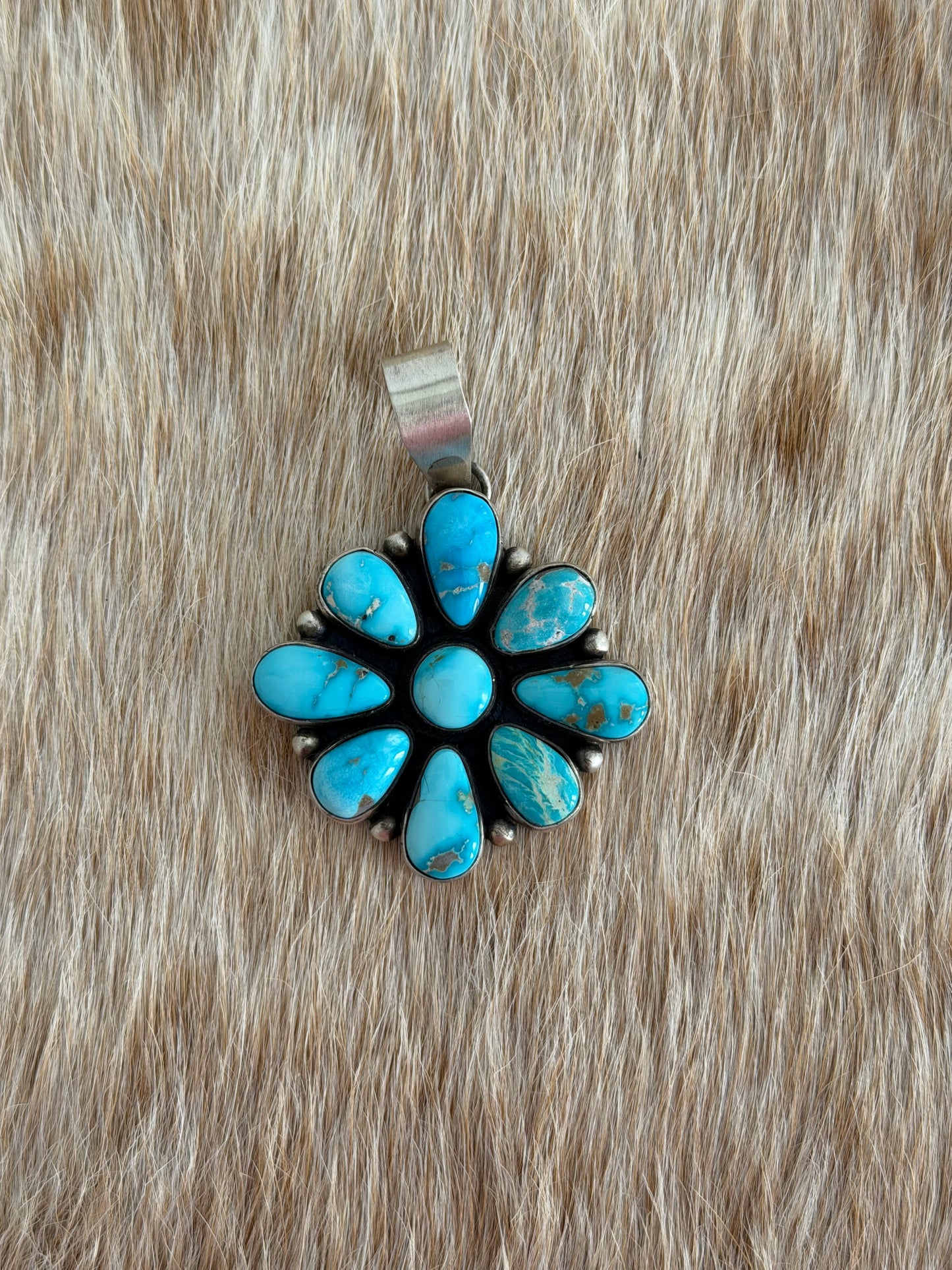 Turquoise Cluster Pendant