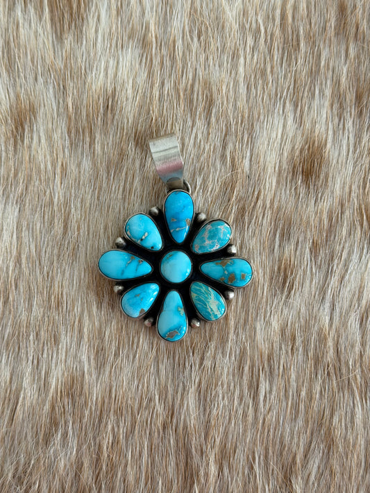 Turquoise Cluster Pendant