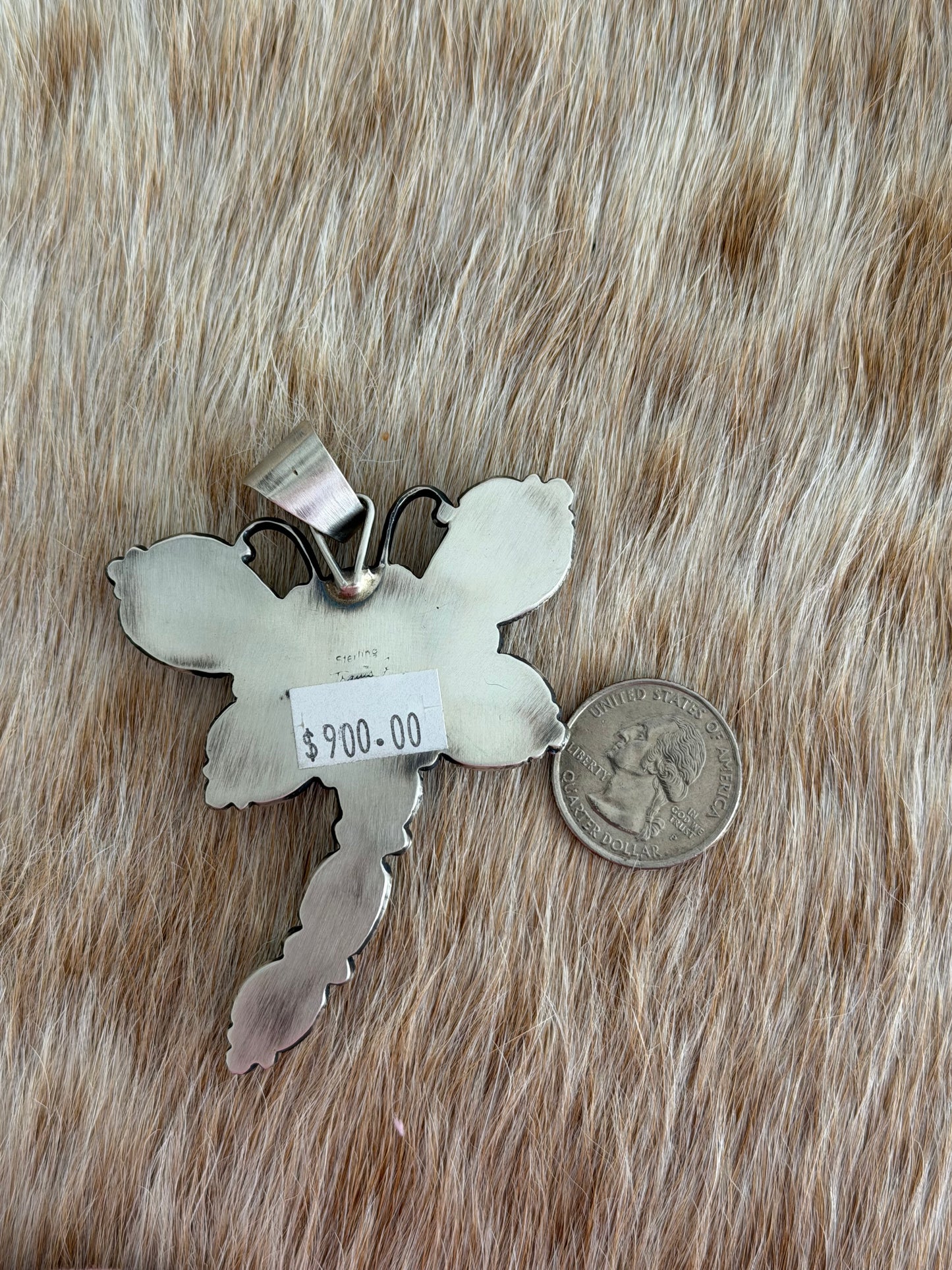 Turquoise Dragonfly Cluster Pendant