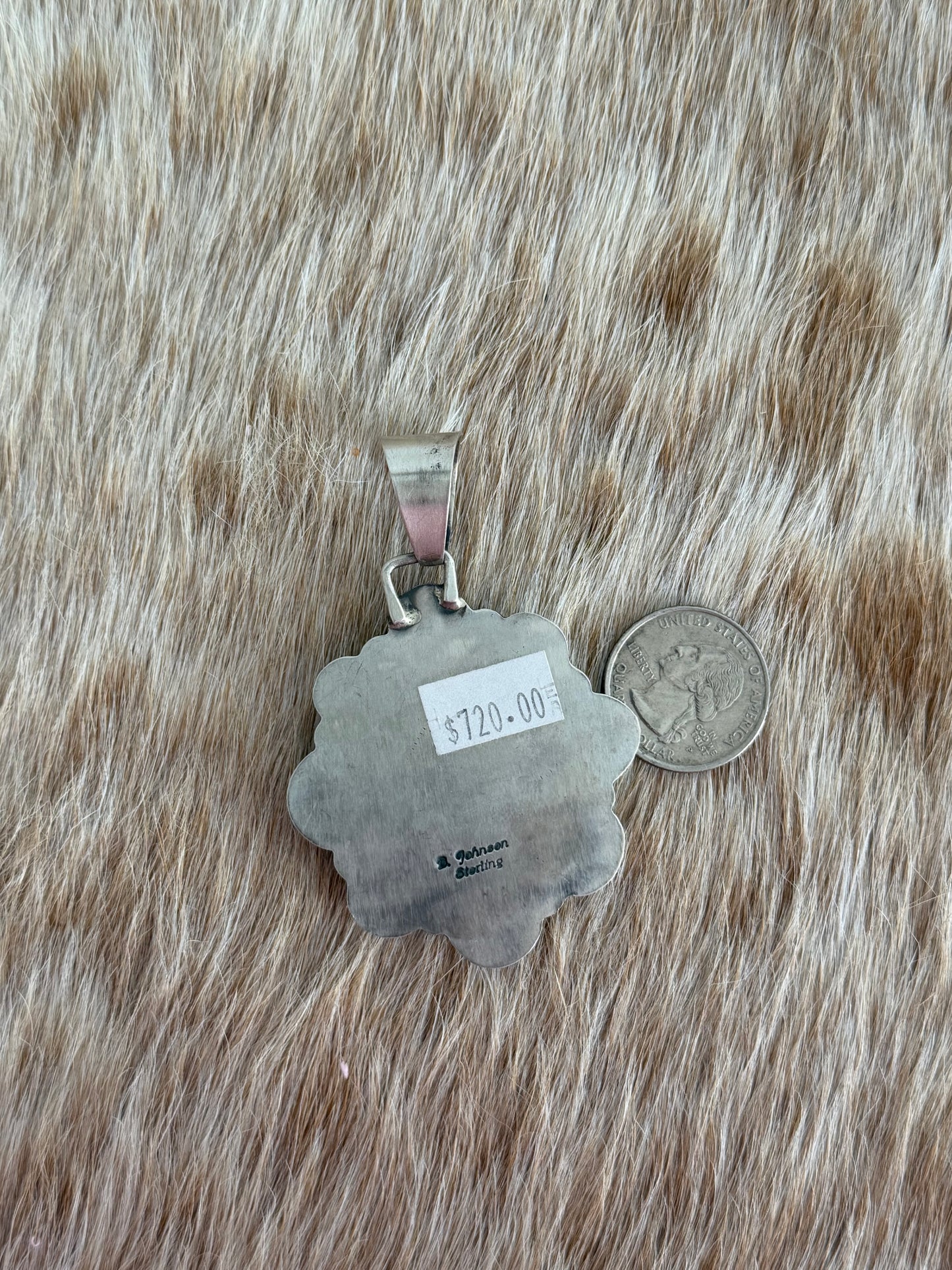 Sonoran Gold Turquoise Cluster Pendant