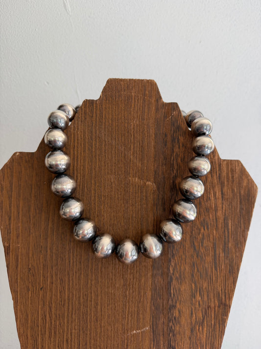 15.5" 16-18mm Graduated Sterling Pearl Necklace