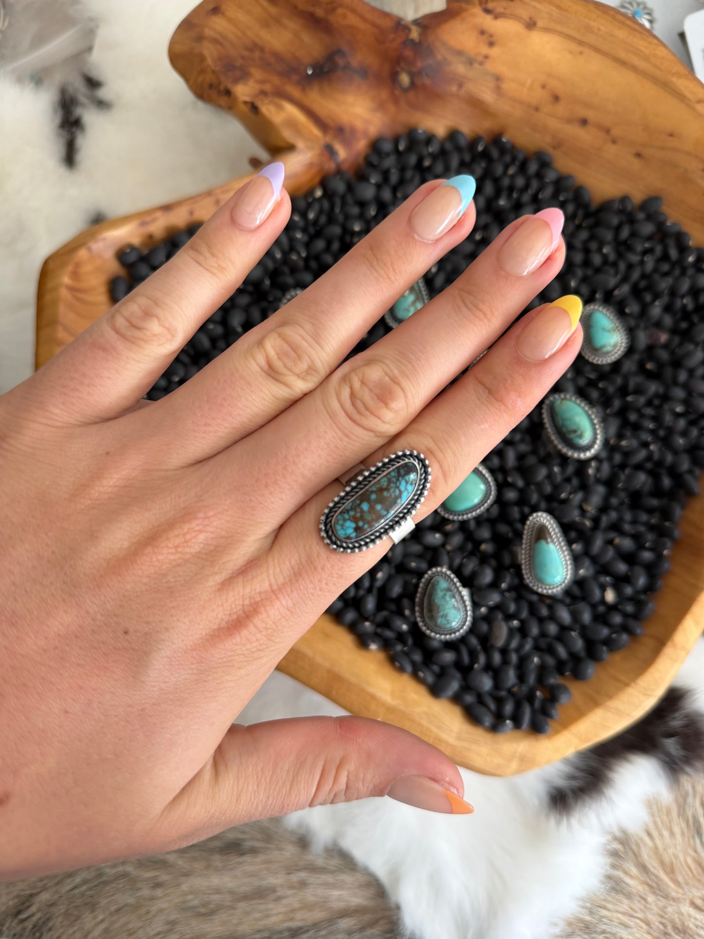 Adjustable Turquoise Ring