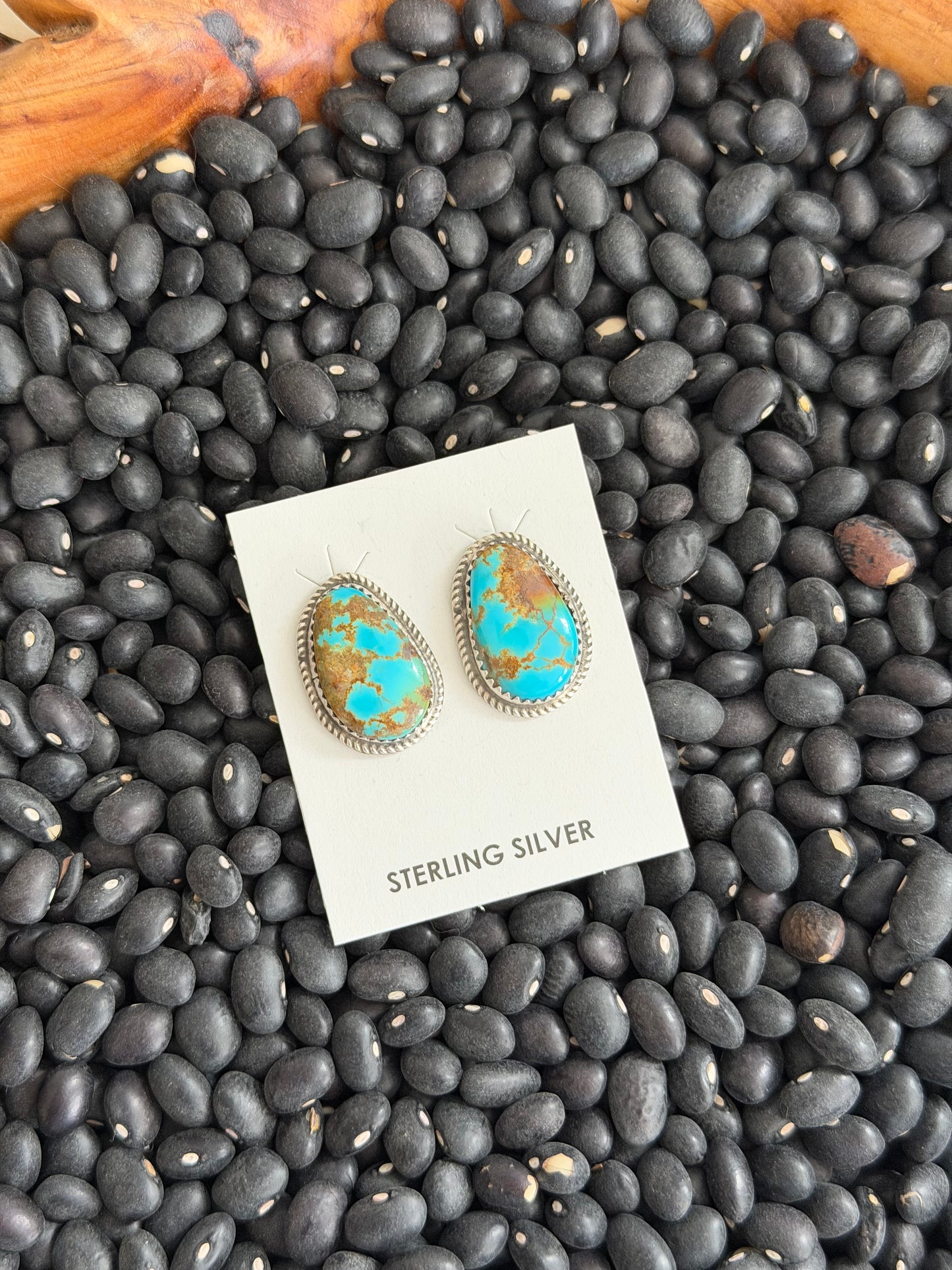 Kingman Turquoise Stud Earrings