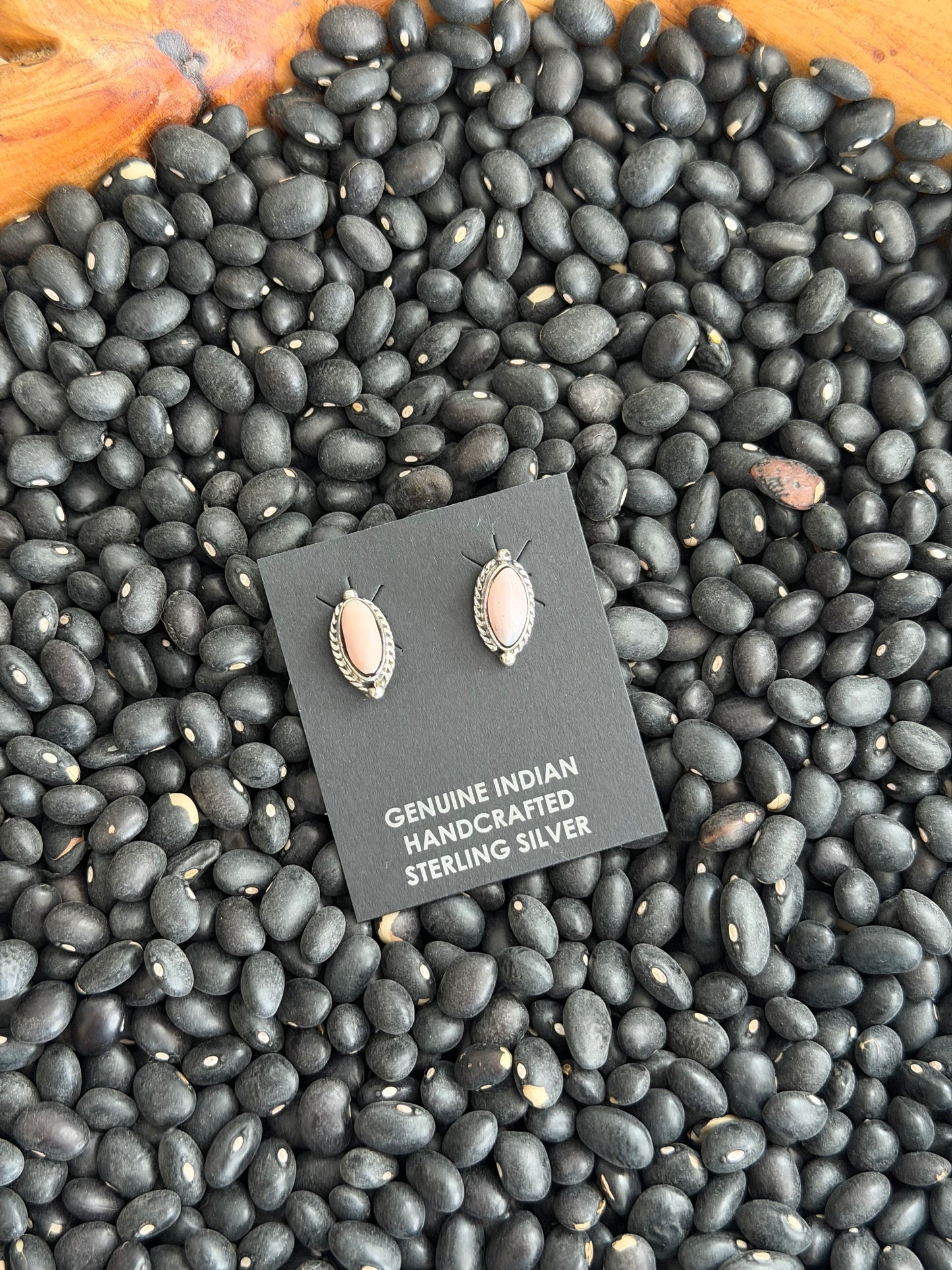 Pink Conch Stud Earrings